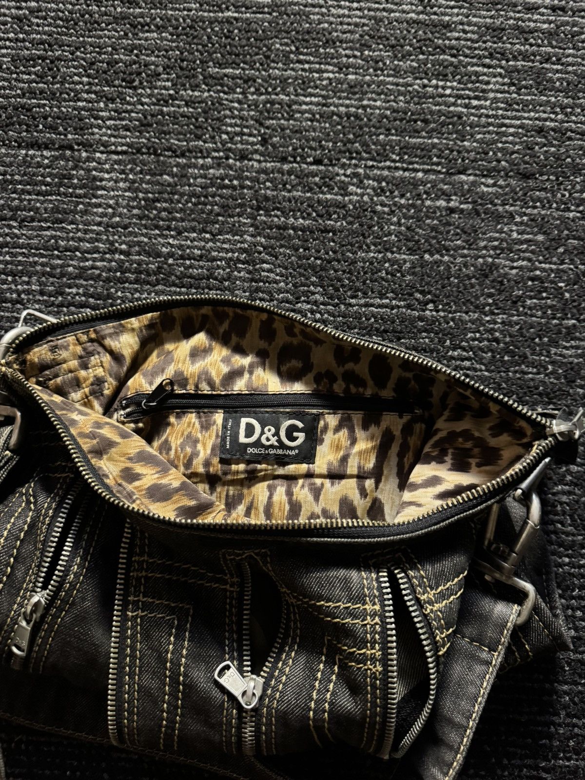 Dolce & Gabbana Vintage Dolce Gabbana Denim Messenger Bag Size ONE SIZE - 6 Thumbnail