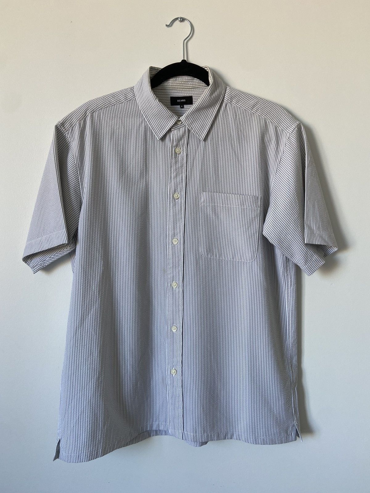 Beams Japan Seersucker Short Sleeve Button Up