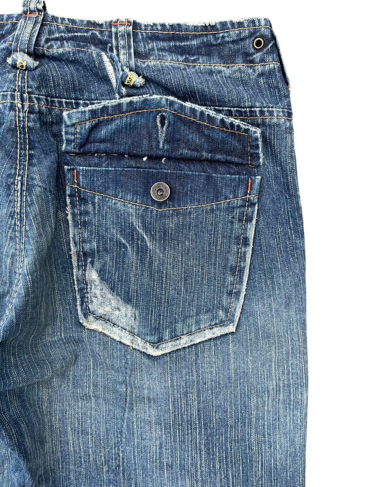 Japanese Brand Vintage Japanese Brand Bush Pant Pocket Blue Washed Jorts Size US 34 / EU 50 - 8 Thumbnail
