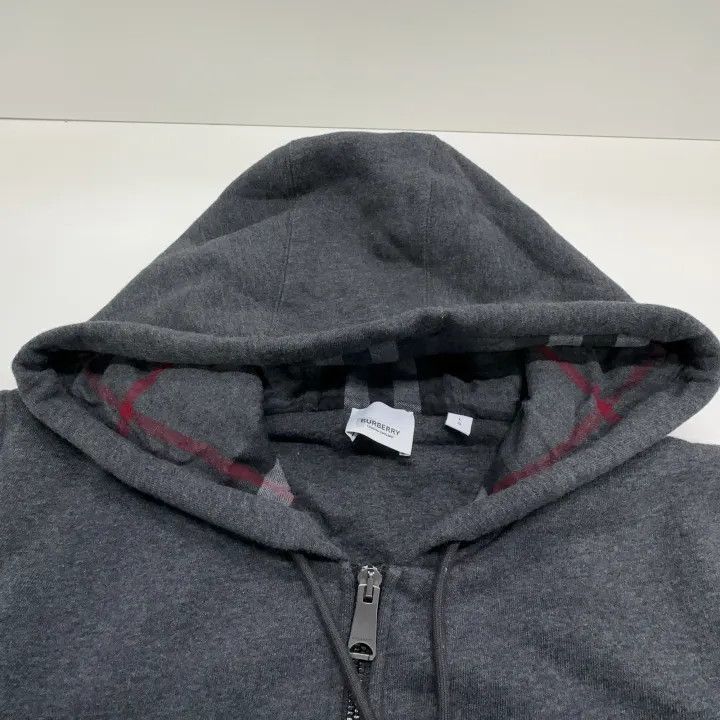 Burberry Burberry Burberry Gray Logo Embroidered Hoodie-2507 Size US L / EU 52-54 / 3 - 6 Thumbnail