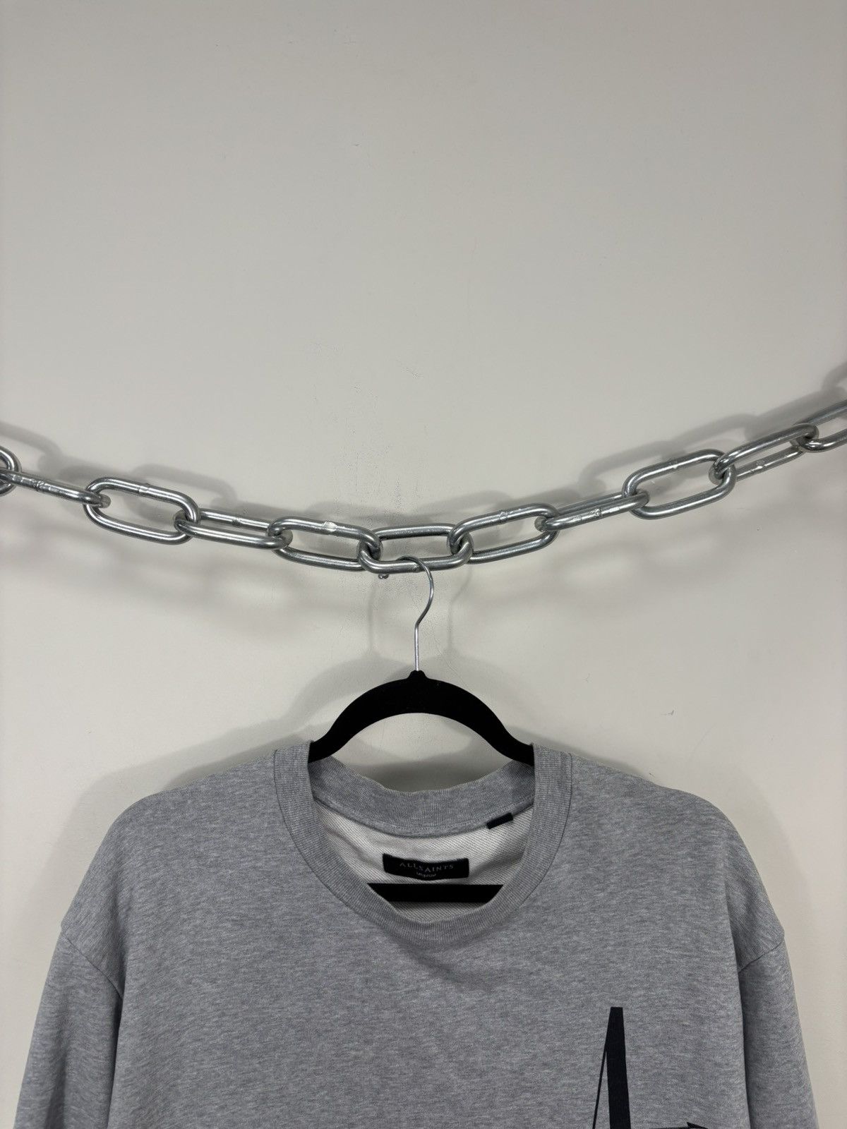 Allsaints AllSaints Men’s Target Crew Arrow Logo Grey Sweatshirt Size US M / EU 48-50 / 2 - 4 Thumbnail