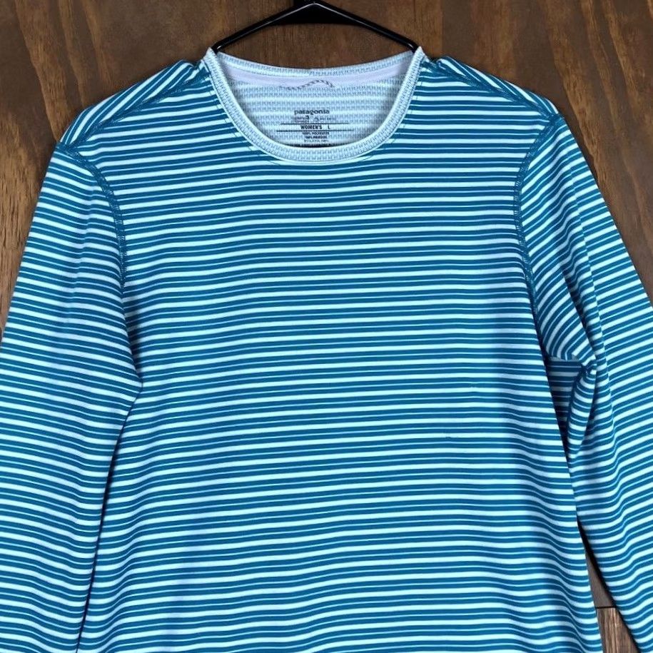Patagonia Patagonia Shirt Womens Green Capilene Long Sleeve Midweight Baselayer Outdoor L Size L / US 10 / IT 46 - 2 Thumbnail