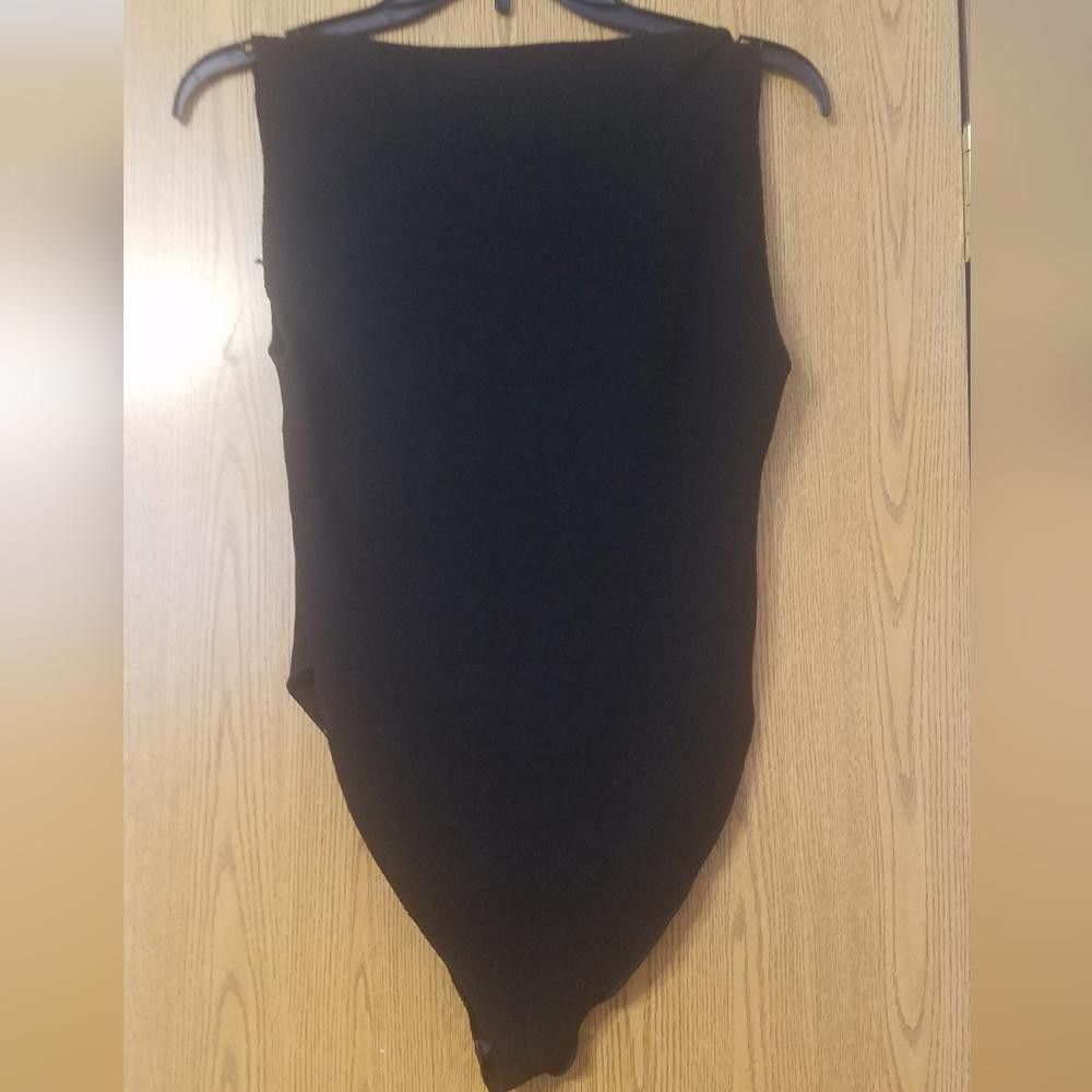 Zara Zara Black Sleeveless Bodysuit Size Large Size ONE SIZE - 2 Thumbnail