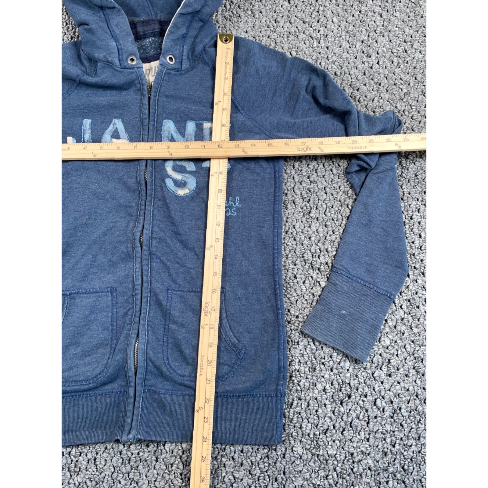 Vintage Ruehl 925 Jane Street Zip Hoodie Women's M Blue Embroidered Full Zip Hoodie (flaw) Size M / US 6-8 / IT 42-44 - 5 Thumbnail