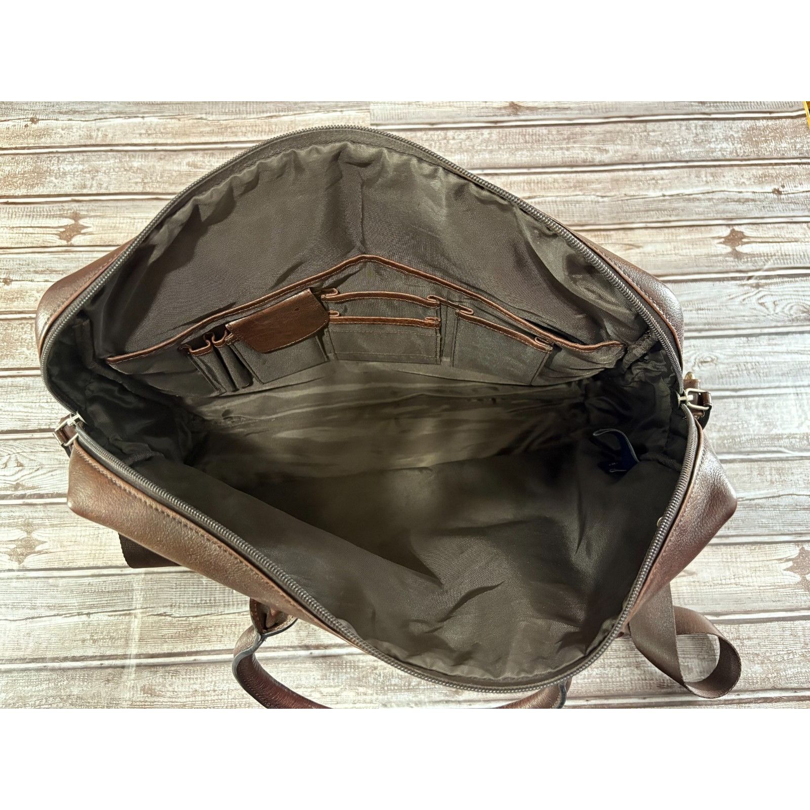 Polo Ralph Lauren Polo Ralph Lauren Leather Canvas Heritage Logo Messenger Lap Size ONE SIZE - 6 Thumbnail