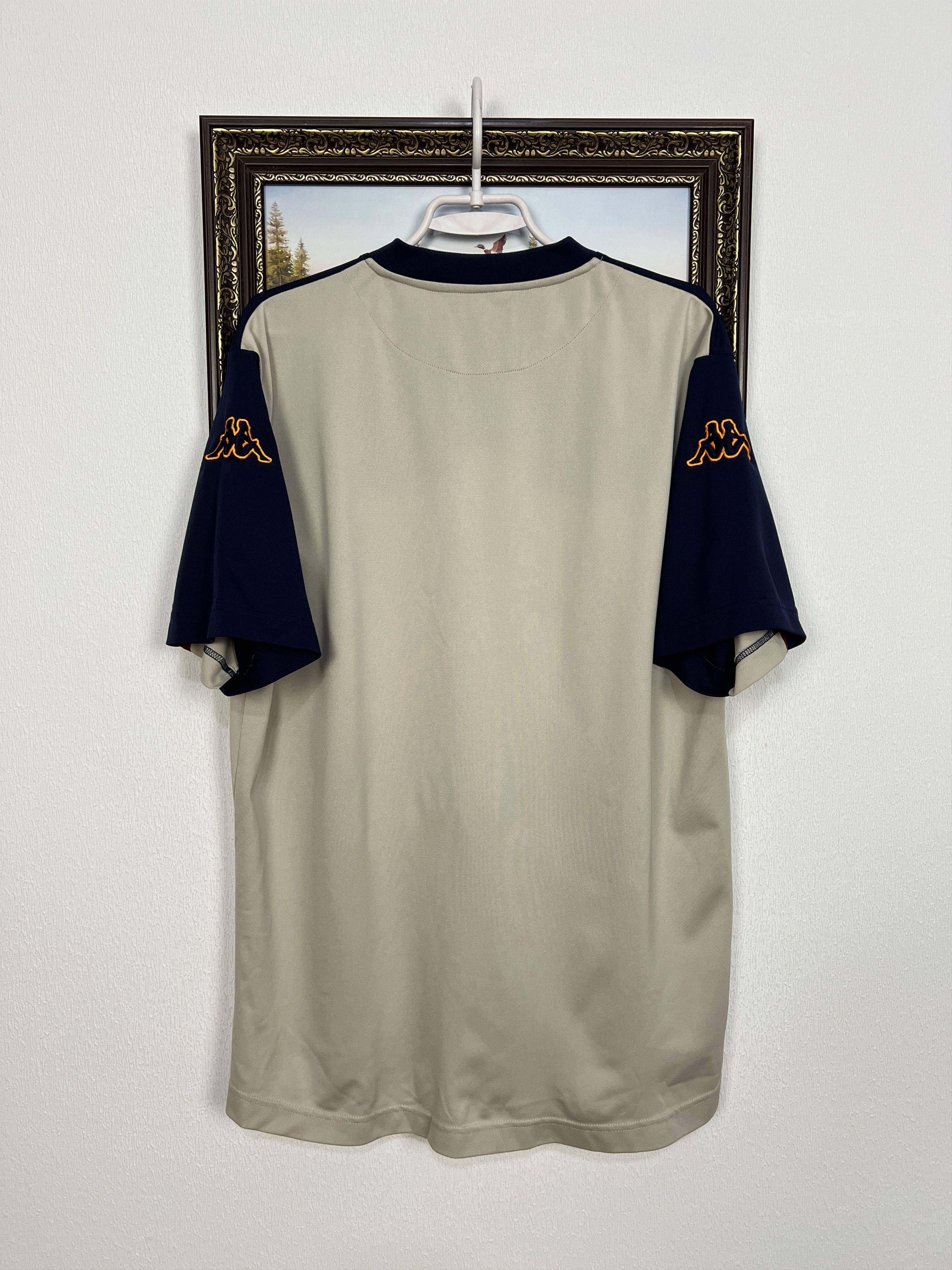 Kappa Vintage AS Roma Football Train Jersey Soccer Shirt Trikot Size US XL / EU 56 / 4 - 7 Thumbnail