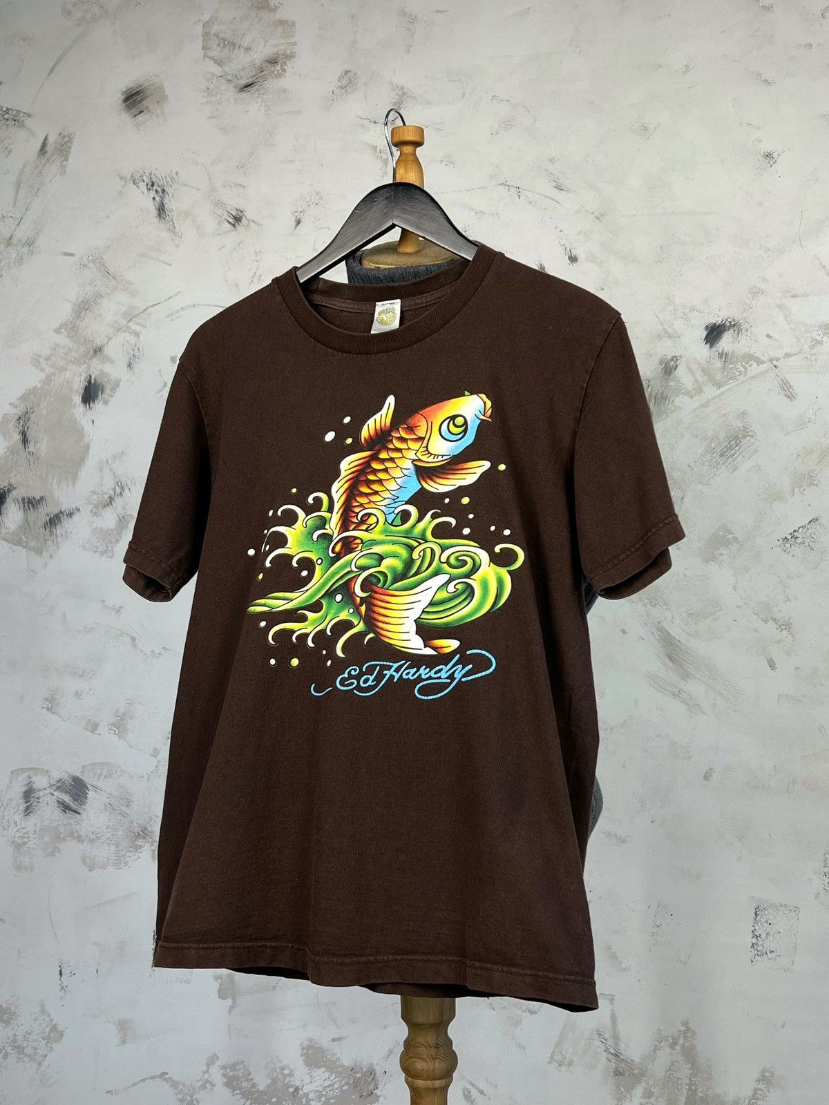 Ed Hardy Vintage Ed Hardy Koi Fish Shirt Size S - M Size US M / EU 48-50 / 2 - 1 Thumbnail