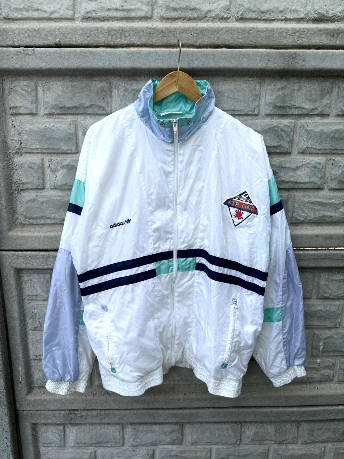 Adidas × Vintage Vintage Adidas Three Stripes Retro Track Jacket Y2K Size US XL / EU 56 / 4 - 1 Thumbnail