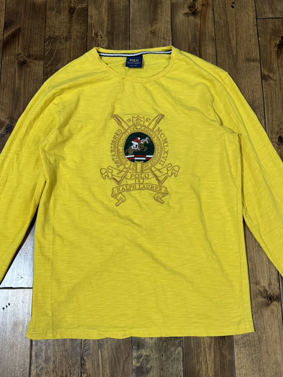 Polo Ralph Lauren × Vintage Vintage Polo Ralph Lauren Long Sleeve Tee Size US XL / EU 56 / 4 - 2 Thumbnail