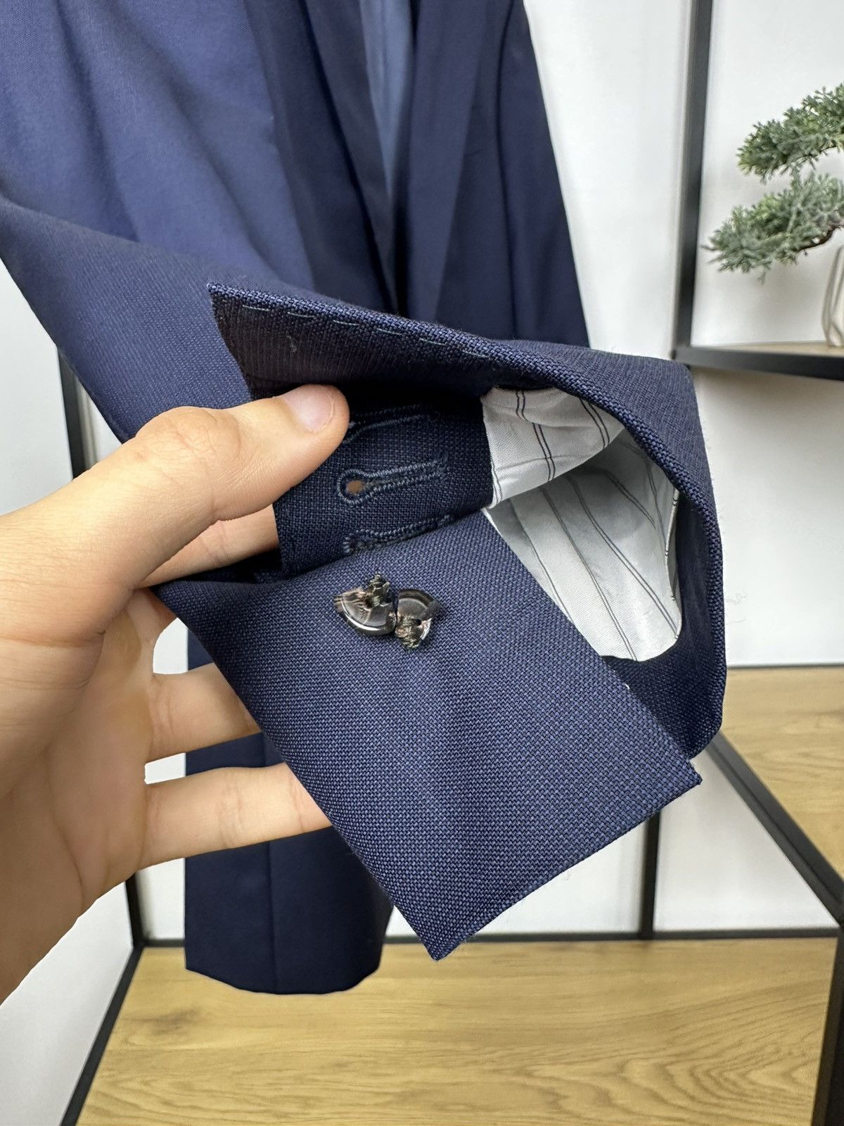 Suitsupply Suitsupply Napoli Navy Blue Blazer 48 size Jacket Men’s Size 48R - 8 Thumbnail