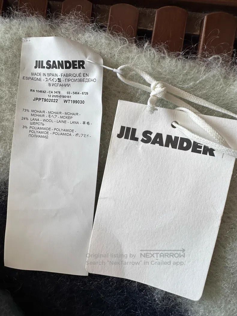Jil Sander Jil Sander Velvet Mohair Neckwear Minimalist Luxury Shawl Size ONE SIZE - 4 Thumbnail