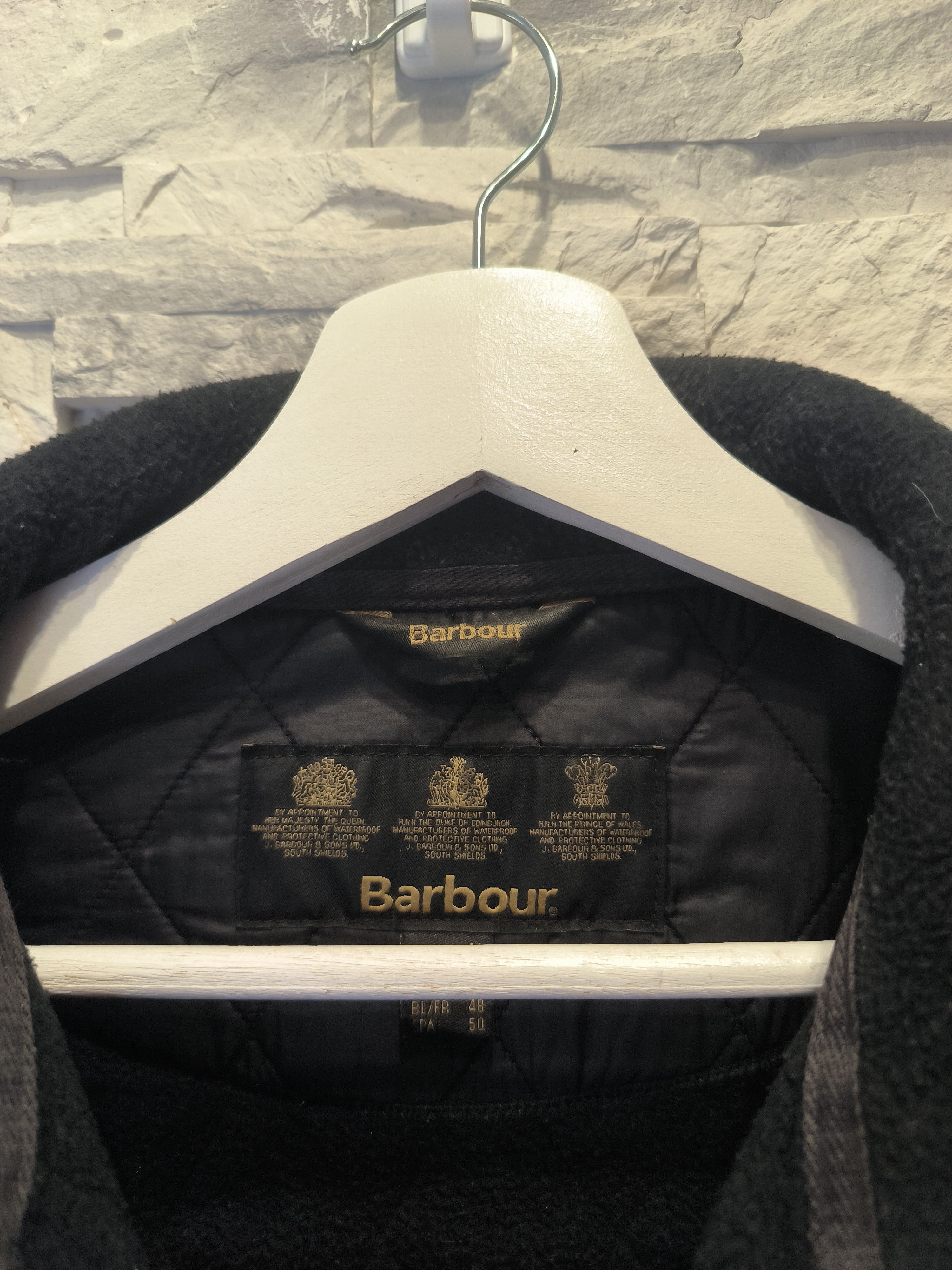 Barbour × Vintage Barbour Jacket Vintage Logo Navy Size XL / US 12-14 / IT 48-50 - 7 Thumbnail