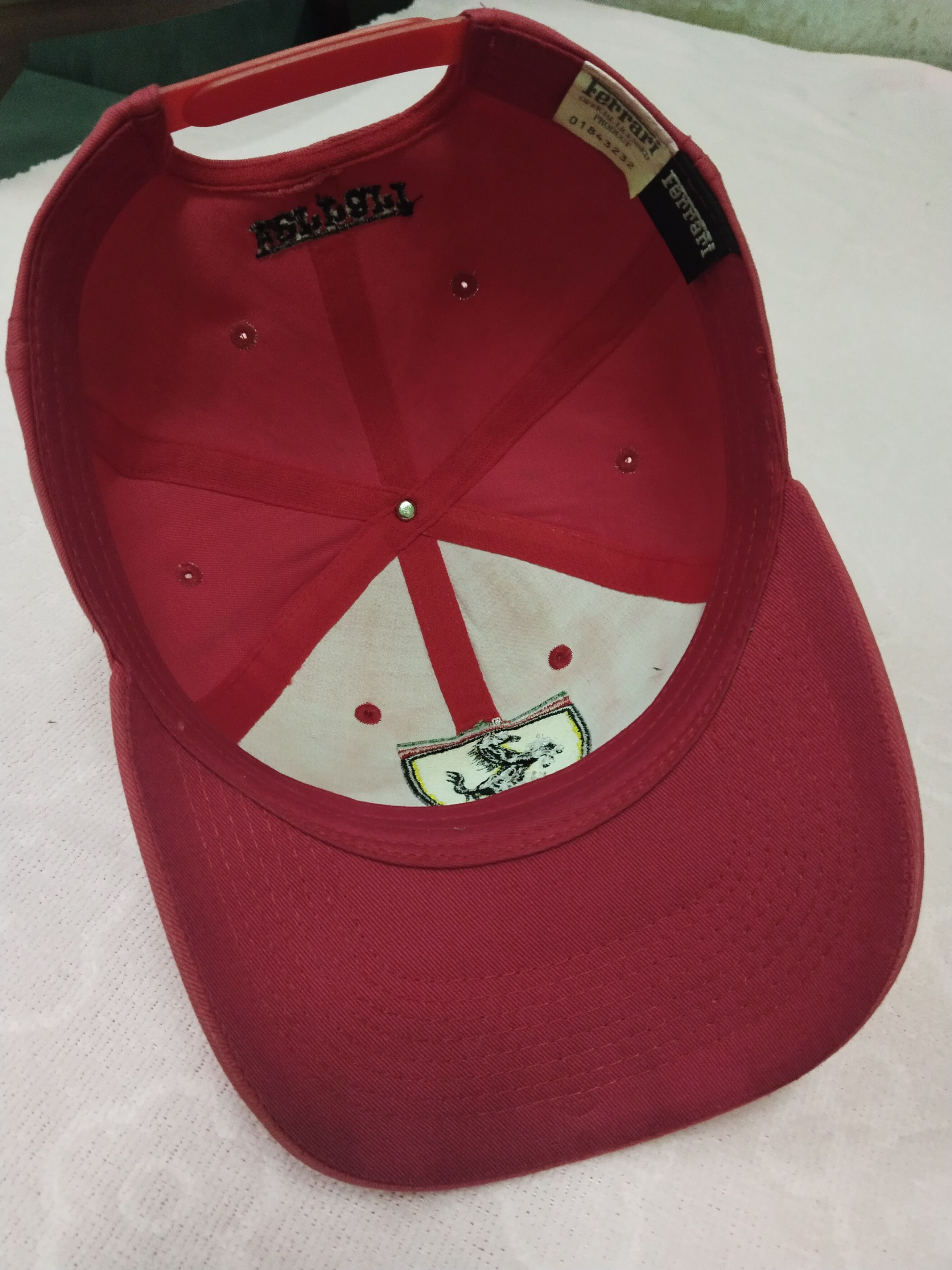 Ferrari VINTAGE BIG LOGO FERRARI RACING CAP HAT Size ONE SIZE - 6 Thumbnail