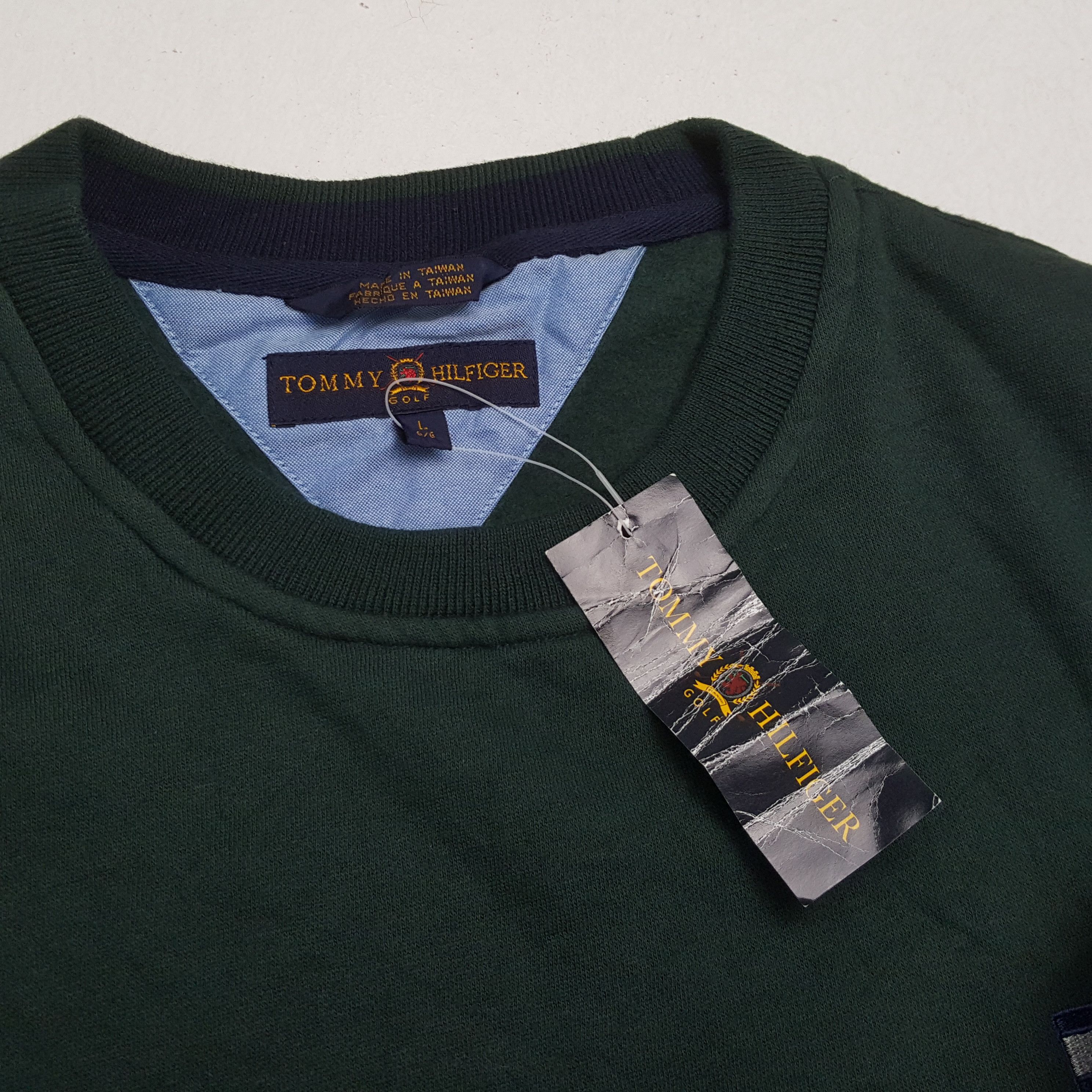 Tommy Hilfiger × Vintage TOMMY HILFIGER Small Logo Design Sweatshirt Size US L / EU 52-54 / 3 - 10 Thumbnail