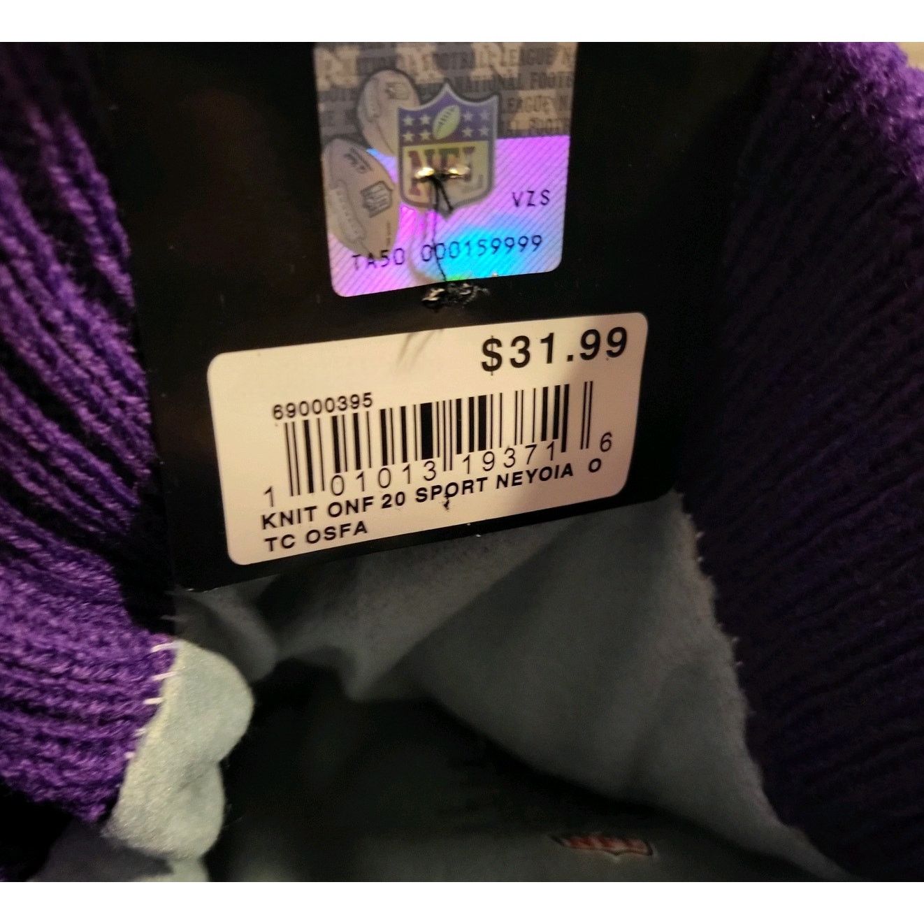 Other NWT Minnesota Vikings Sports Knit Pom Beanie Fleece Lined Size ONE SIZE - 6 Thumbnail