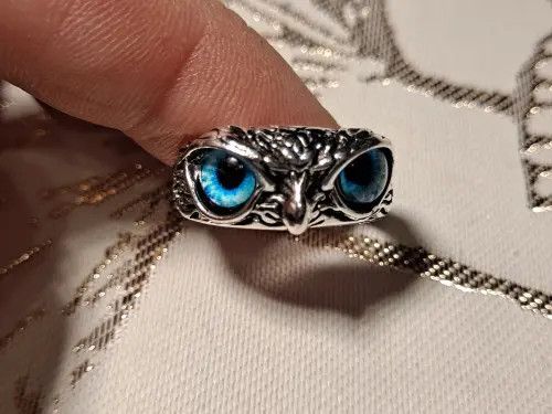 Jewelry Owl Eye Adjustable Ring Size ONE SIZE - 2 Thumbnail