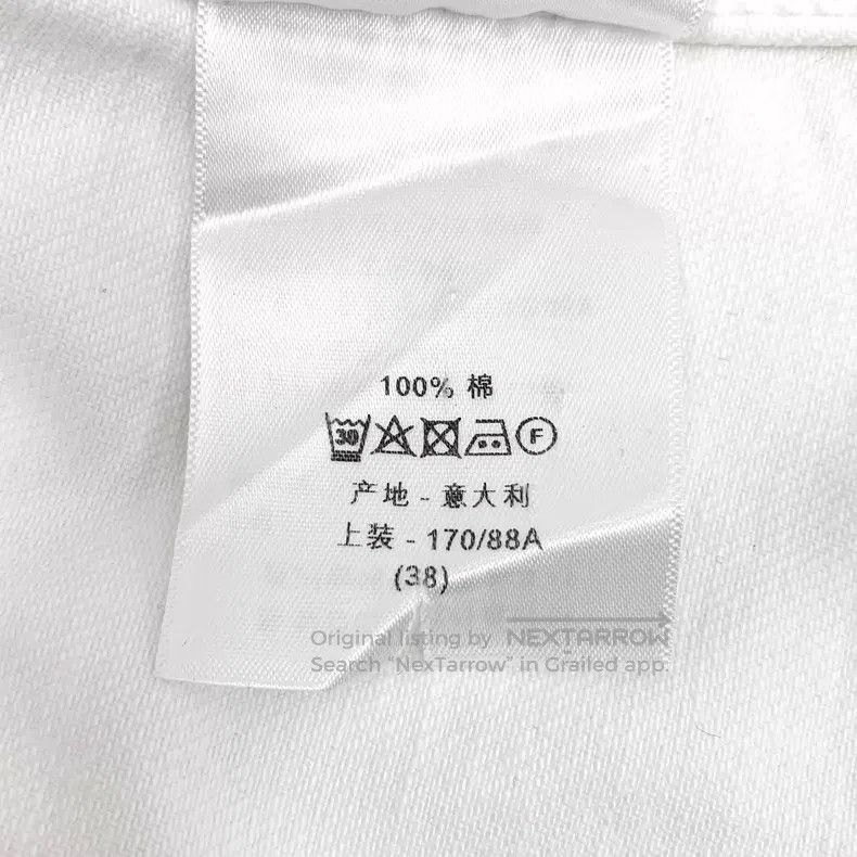Dior Dior White bee embroidery cotton lapel single-breasted lon Size XS / US 0-2 / IT 36-38 - 8 Thumbnail