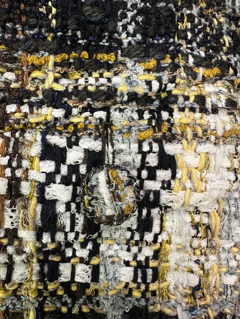 Chanel Chanel 19K snow series mixed color plaid tassel sequin jac Size XXS / US 00 / IT 34 - 5 Thumbnail
