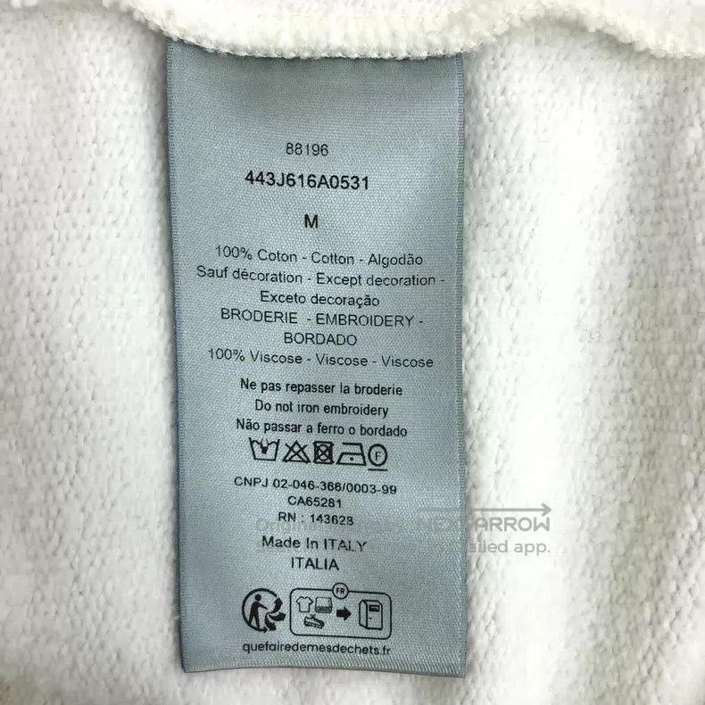 Dior Dior 24 white logo letter embroidery cotton lapel semi-zip Size US M / EU 48-50 / 2 - 7 Thumbnail