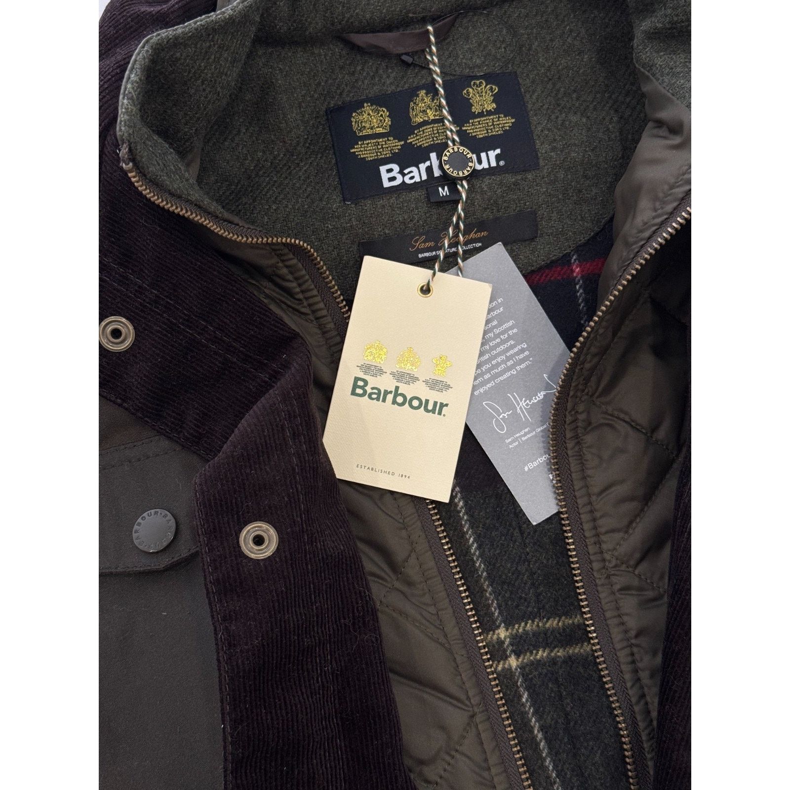 Barbour NWT Barbour Olive Green Ogston Wax leather Jacket Men's M Size US M / EU 48-50 / 2 - 10 Thumbnail