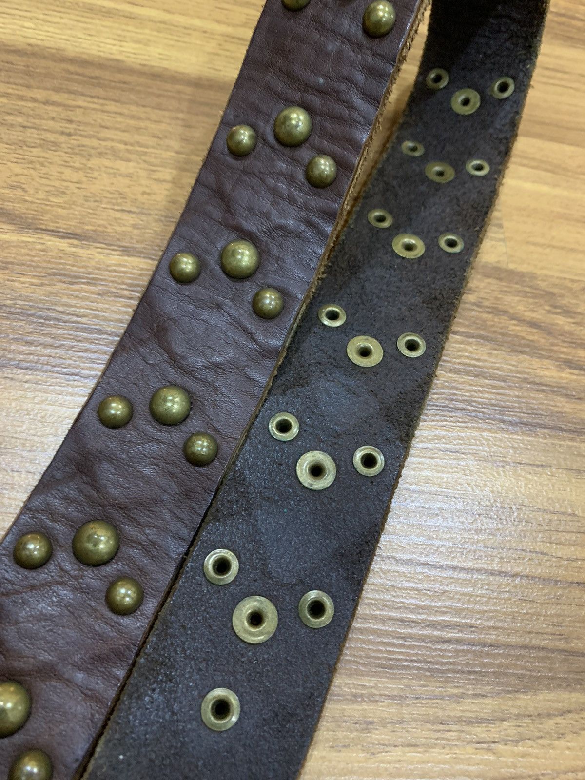 Other × Replay REPLAY FULL METAL STUDDED LEATHER BELT Size 32 - 8 Thumbnail