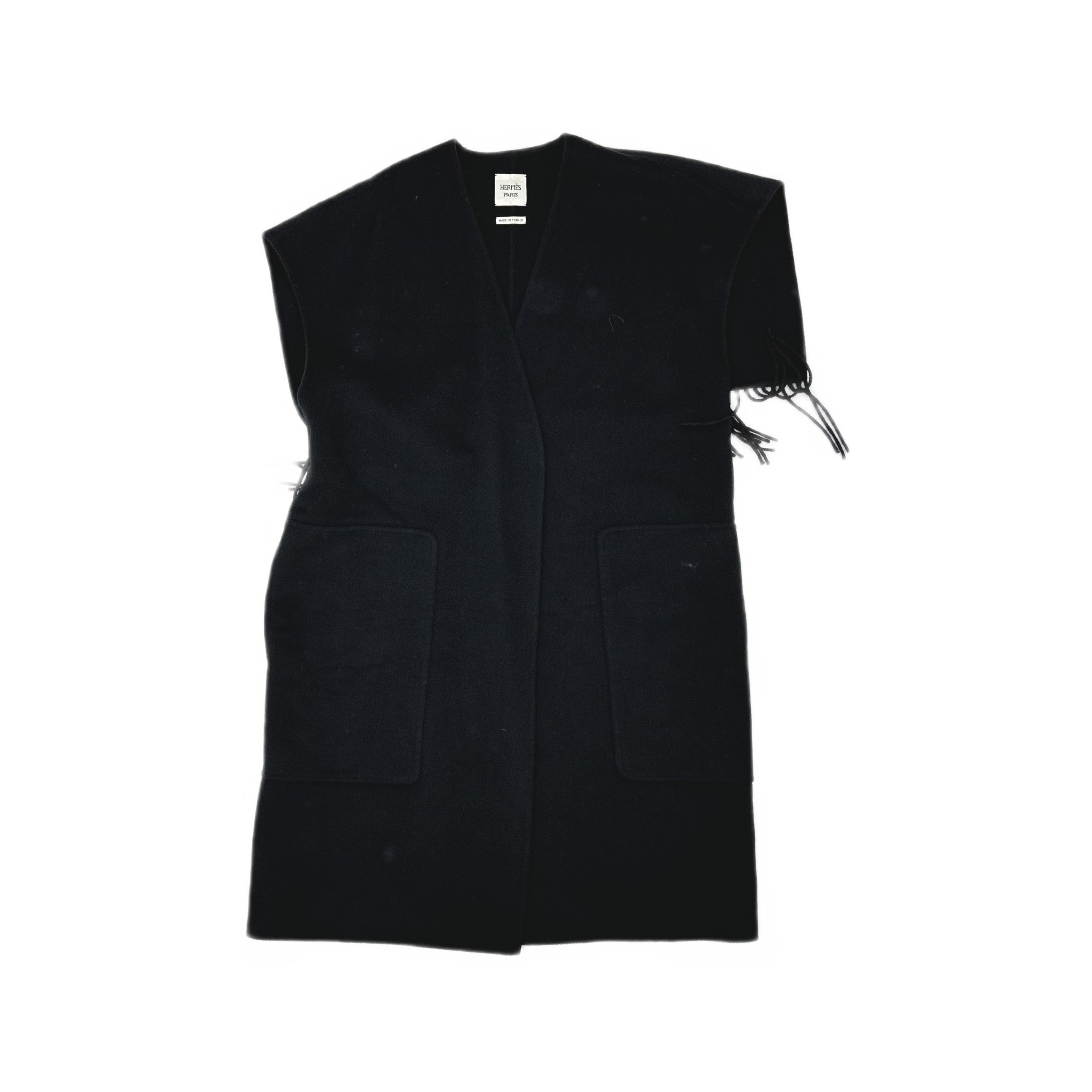 Hermes Hermès Cashmere Fringed Coat Size 36 Size XS / US 0-2 / IT 36-38 - 1 Thumbnail