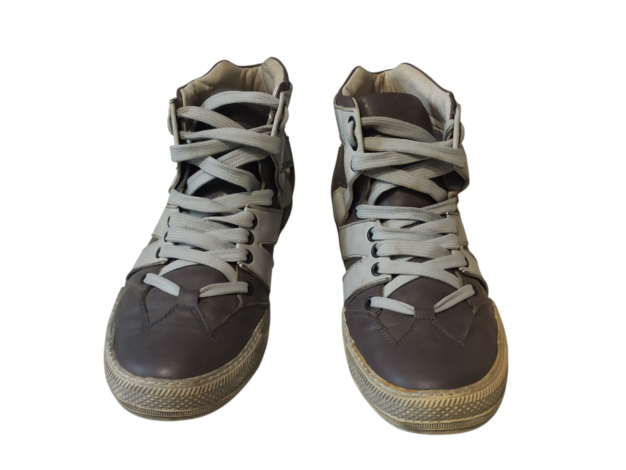 Marithe + Francois Girbaud Marithe Francois Girbaud Archive Panelled Leather High-Tops Size US 11 / IT 41 - 8 Thumbnail