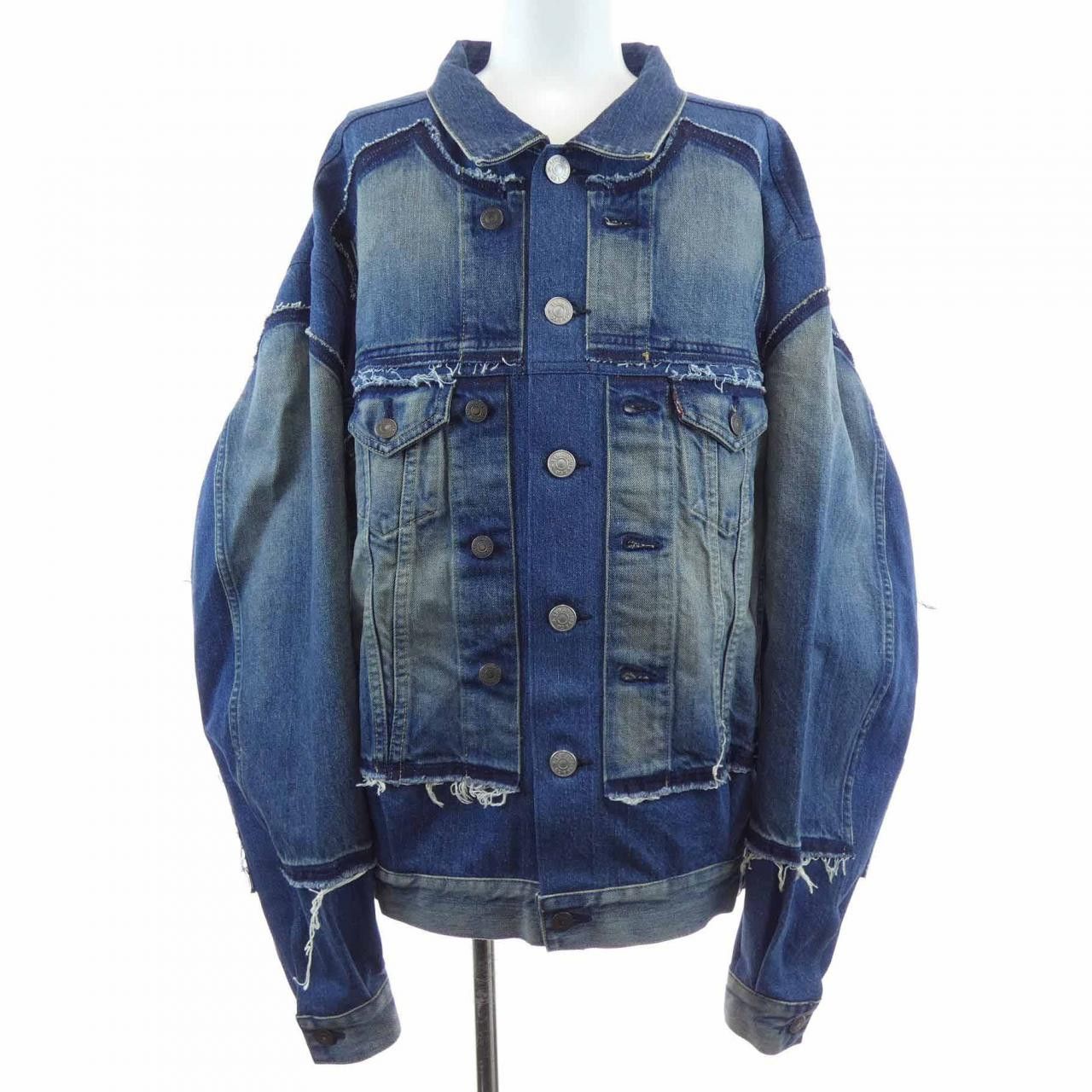 Junya Watanabe Junya Watanabe Junya Watanabe Denim Jacket Textile Outerwear JO-J202 DUTY FREE for USA Size ONE SIZE - 1 Thumbnail