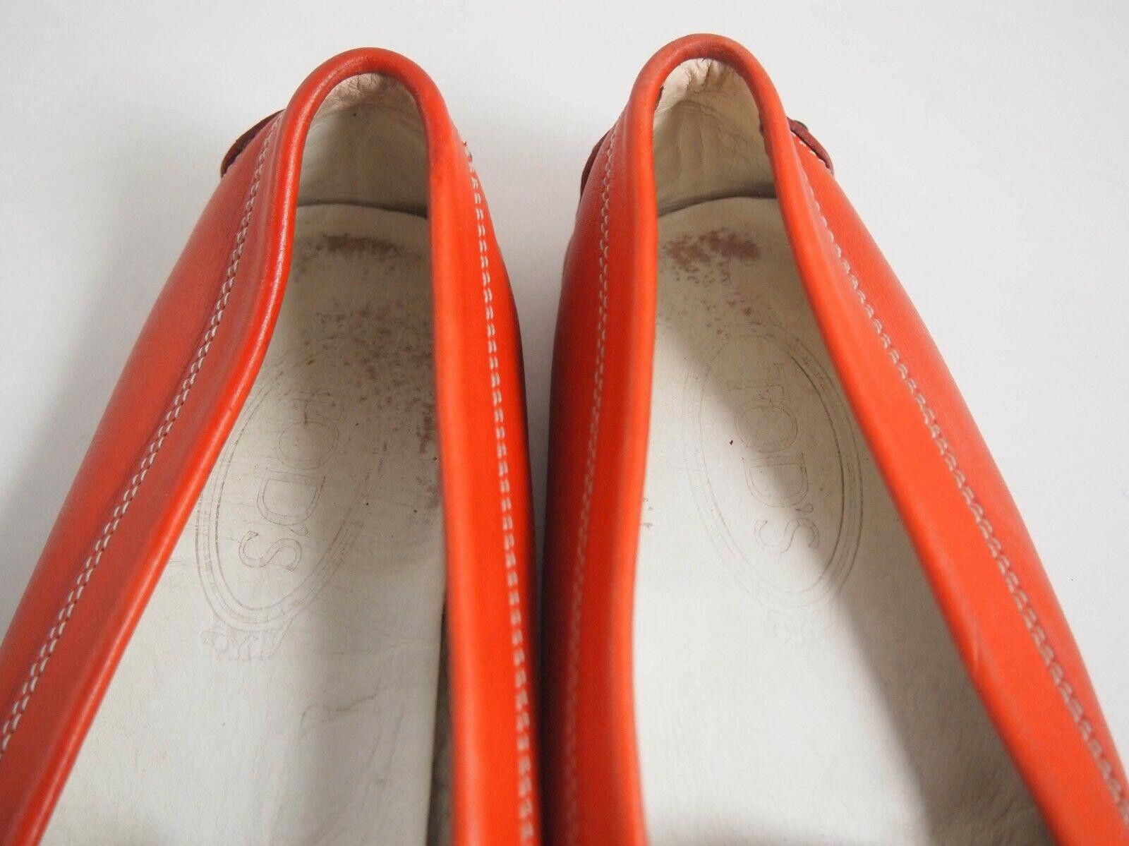 Tod's Tod's Gommino Driving Loafers Red Leather Womens EU 38 US 8 Size US 8 / IT 38 - 5 Thumbnail