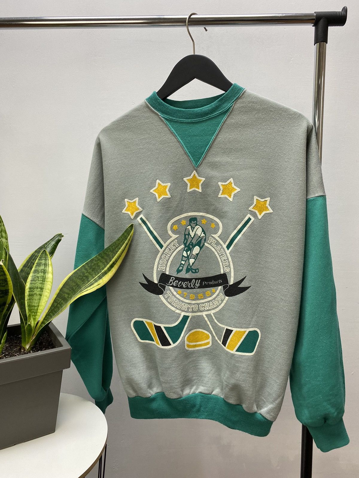 NFL × NHL Vintage Beverly Toronto Champs 1955 Hockey Player Sweatshirt Size US M / EU 48-50 / 2 - 1 Thumbnail