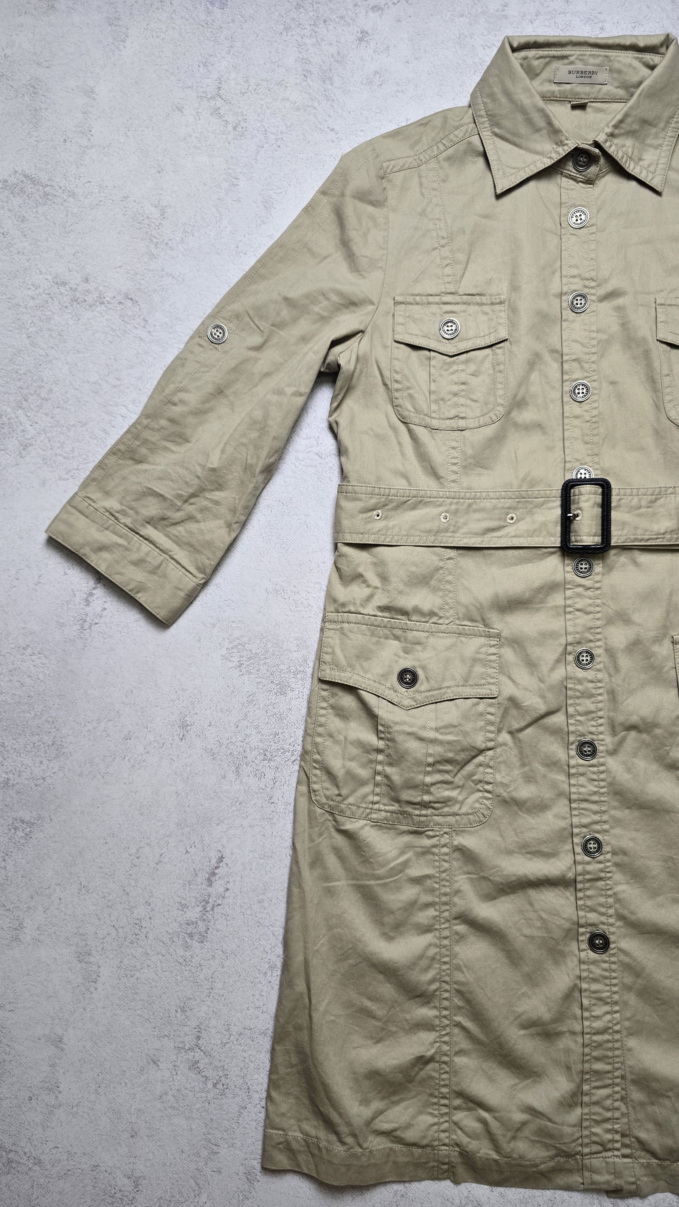 Burberry Burberry London Safari Utility Dress Belted Nova Check Size L / US 10 / IT 46 - 11 Thumbnail