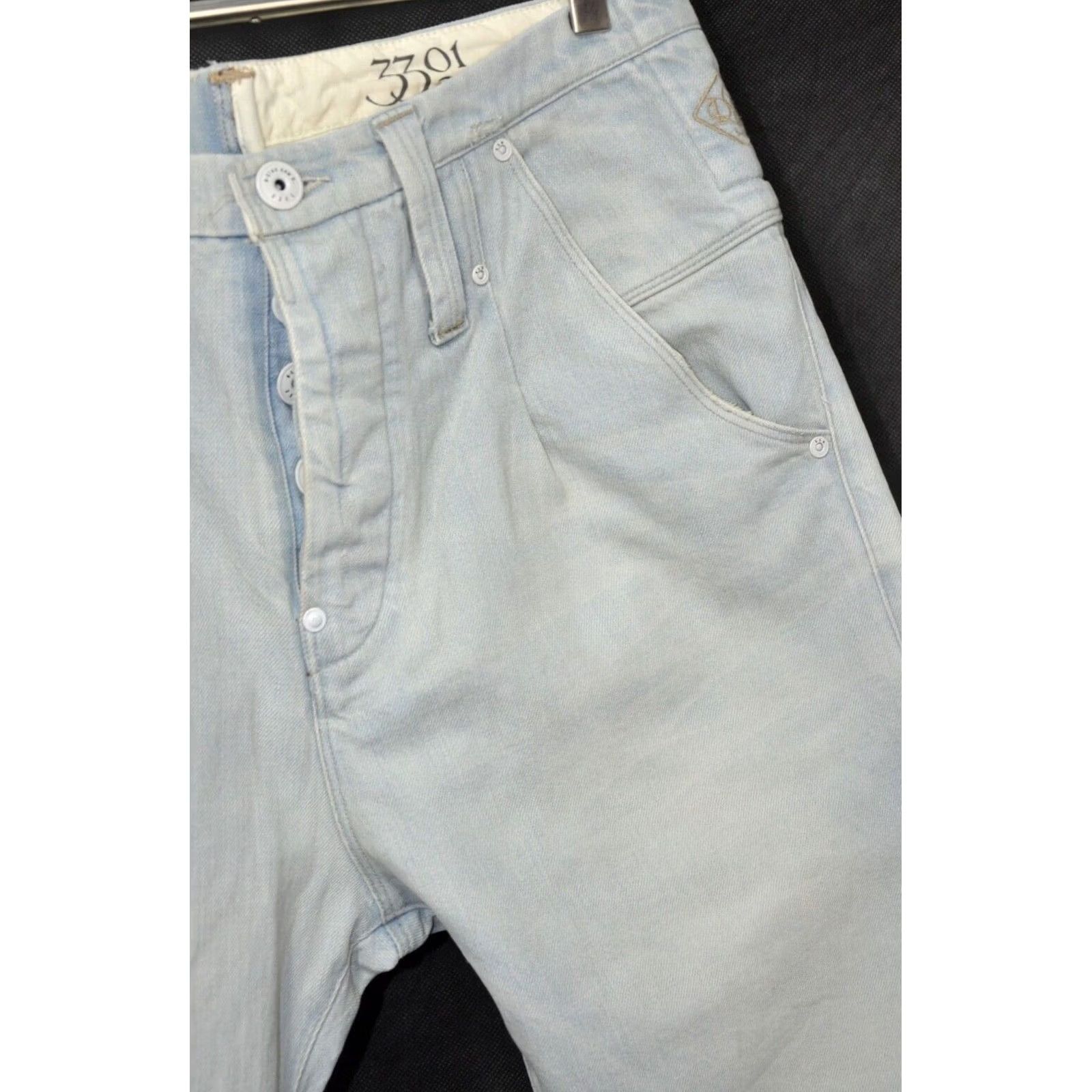 G-Star G-Star Raw Eton Chino Straight Costa Denim Jeans W33 L32 Men Classic 5-Pocket Blue Vintage No N/A Size US 33 - 6 Thumbnail