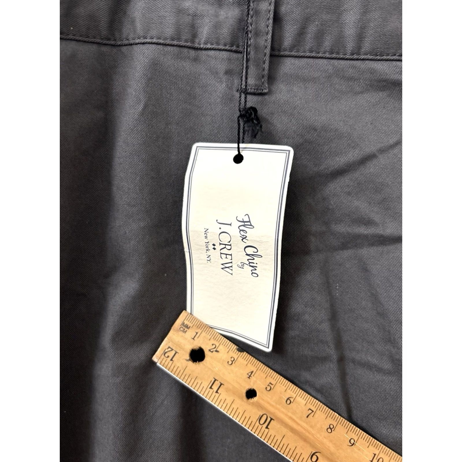 J.Crew J. Crew The Driggs Slim Fit Flex Chino Pants Mens 35x32 Gray Flat Front Tapered Regular Inseam 32"} Size US 35 - 5 Thumbnail