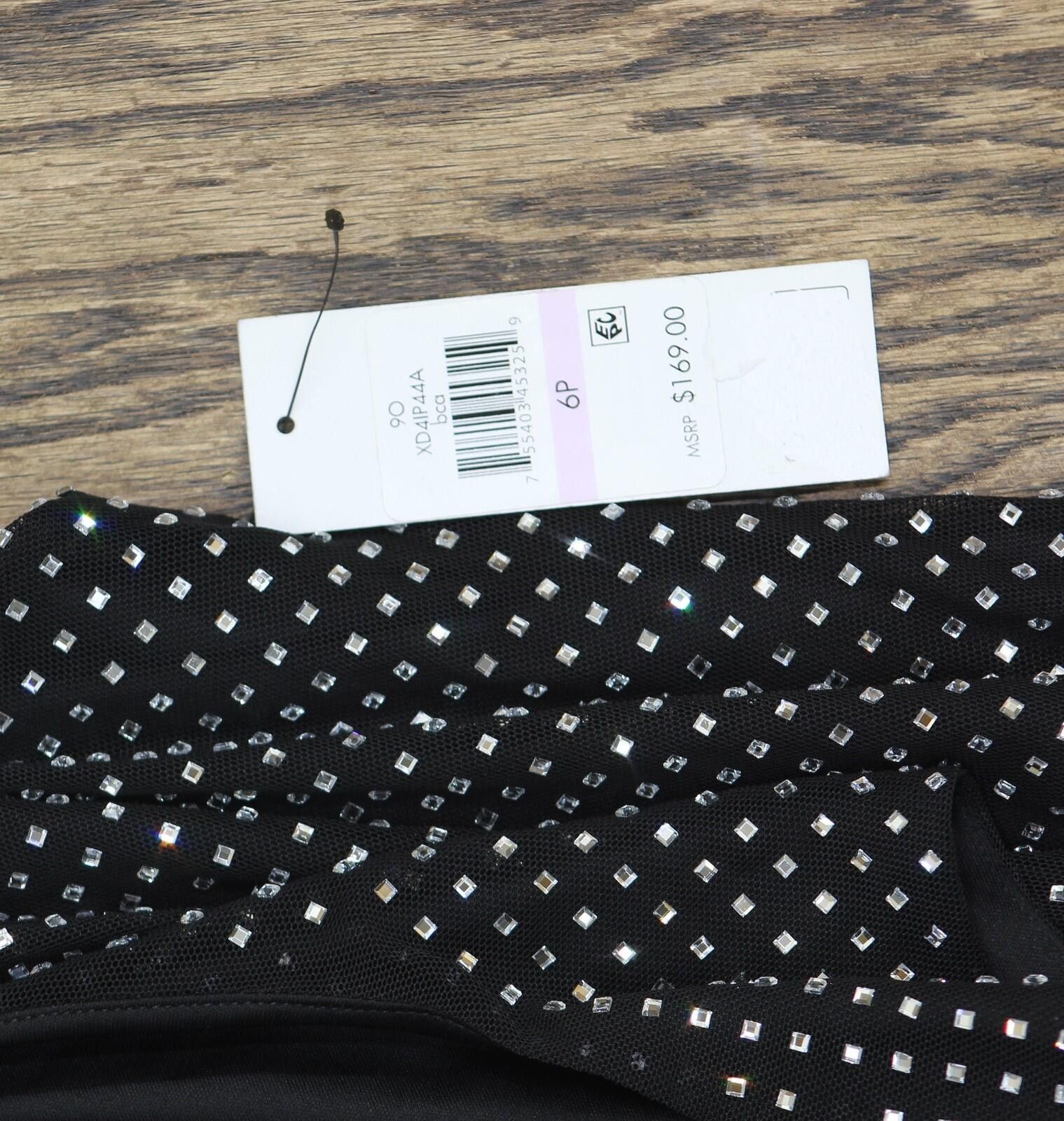 DKNY Nwt Dkny Studded Cowl-back Side Zip Dress Black / Silver 6p Size M / US 6-8 / IT 42-44 - 3 Thumbnail