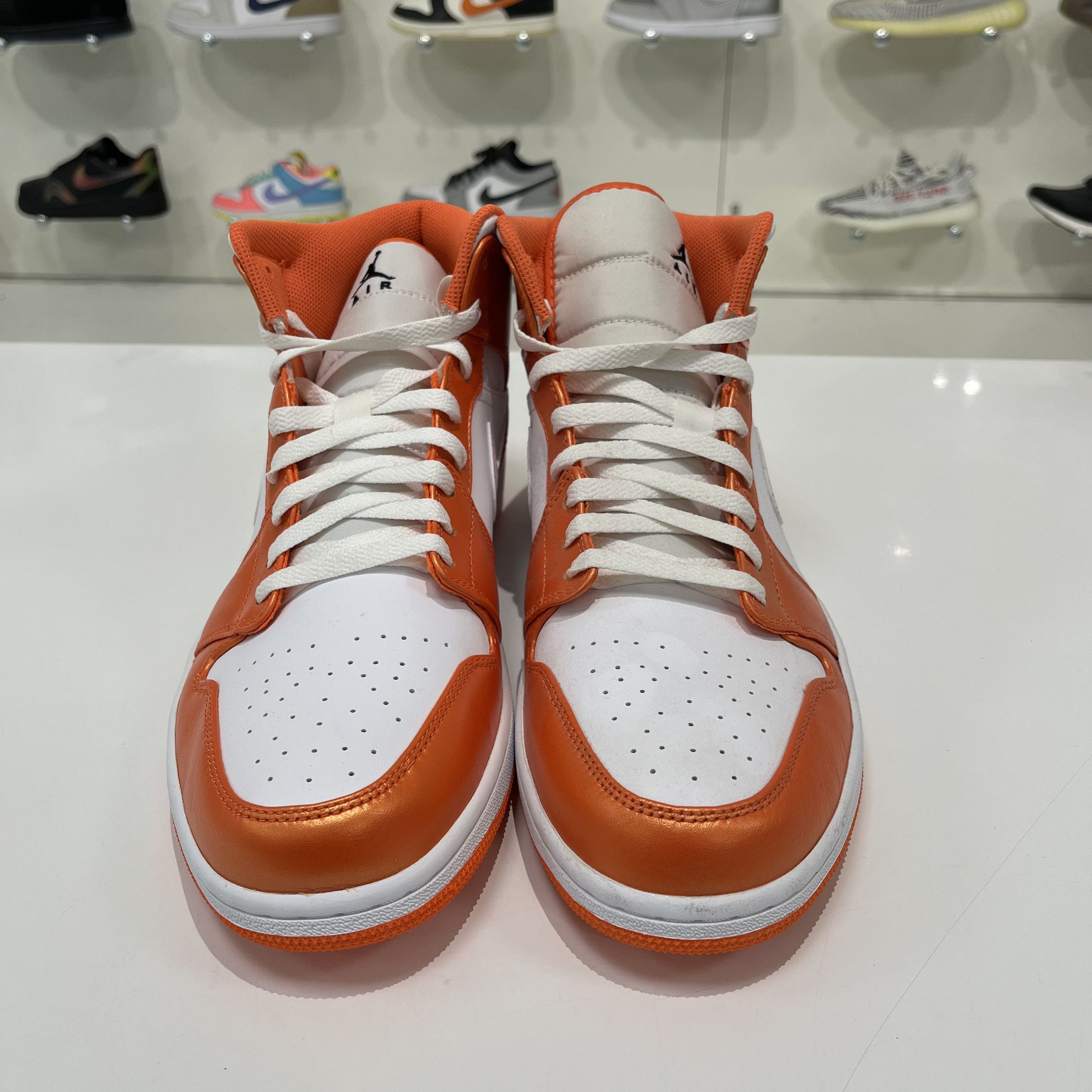 Nike Air Jordan 1 Mid Metallic Orange Size US 12.5 / EU 45-46 - 5 Thumbnail