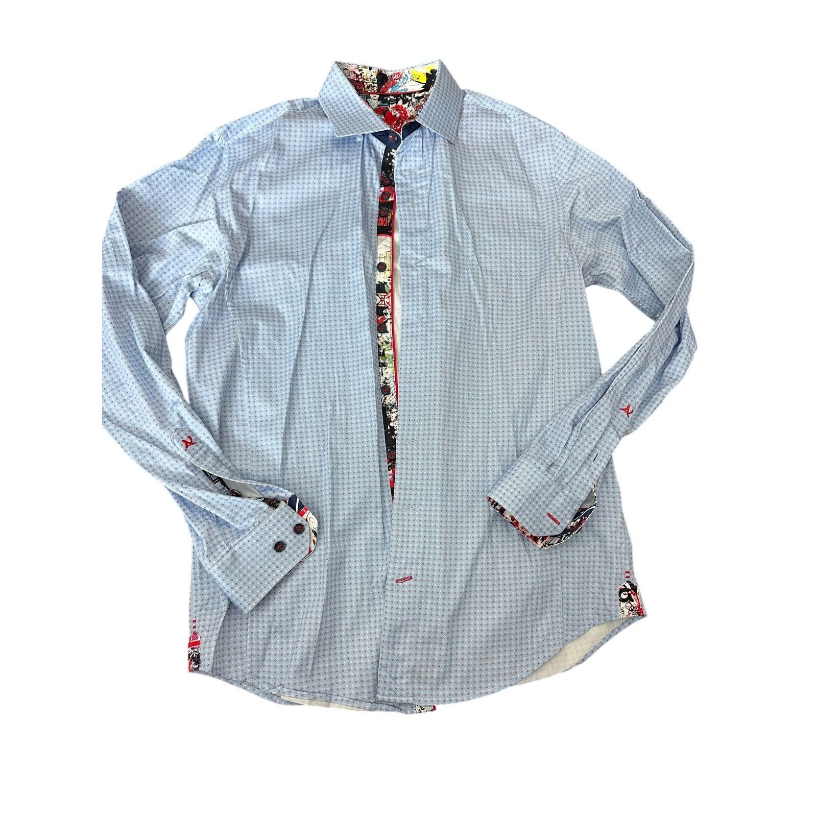 Au Noir Au Noir stretch shirt mens button up size small Size US S / EU 44-46 / 1 - 1 Thumbnail
