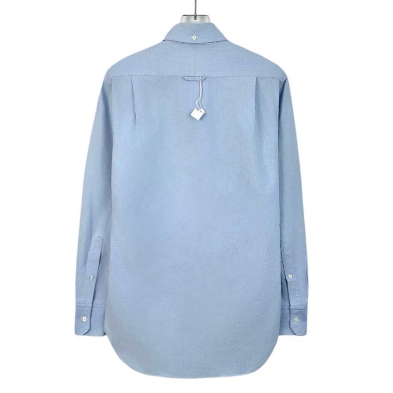 Thom Browne Thom Browne Blue cotton lapel long-sleeved single-breasted Size US XS / EU 42 / 0 - 2 Thumbnail
