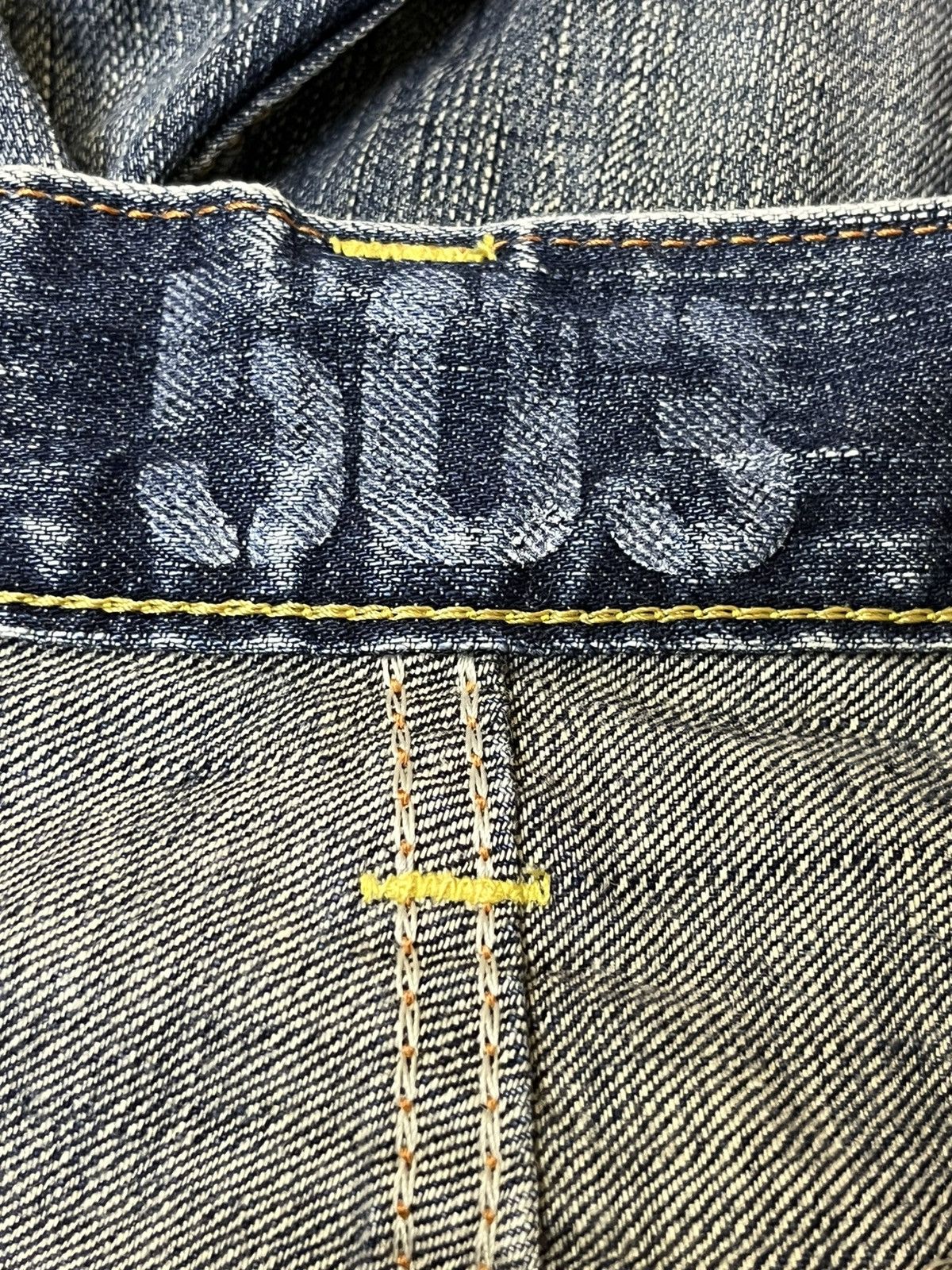 Edwin Vintage y2k EDWIN 503 BLUE TRIP straight cut whiskers jeans Size US 31 - 19 Thumbnail