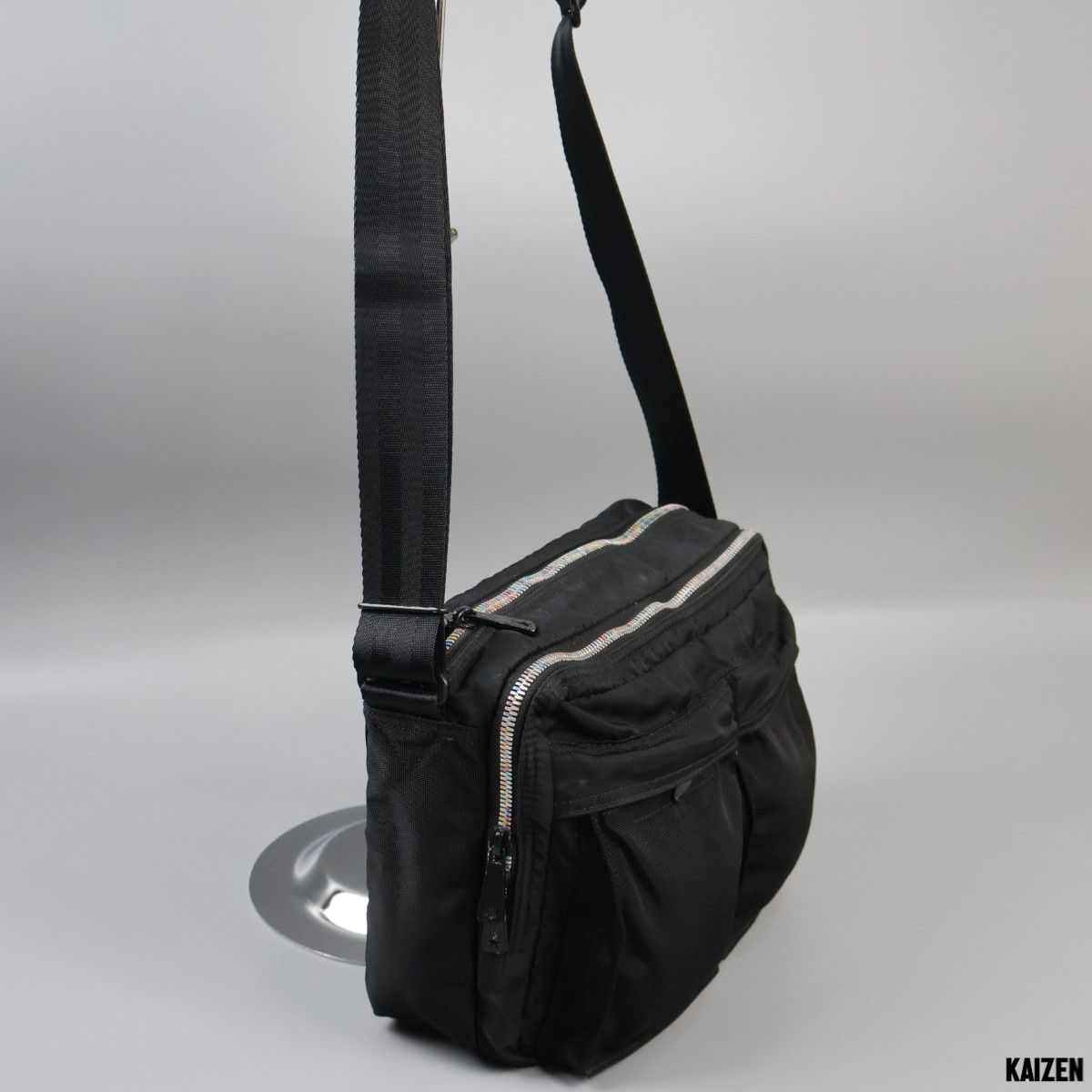 Porter PORTER - NYLON TANKER SHOULDER BAG RAINBOW ZIPPER Size ONE SIZE - 2 Thumbnail