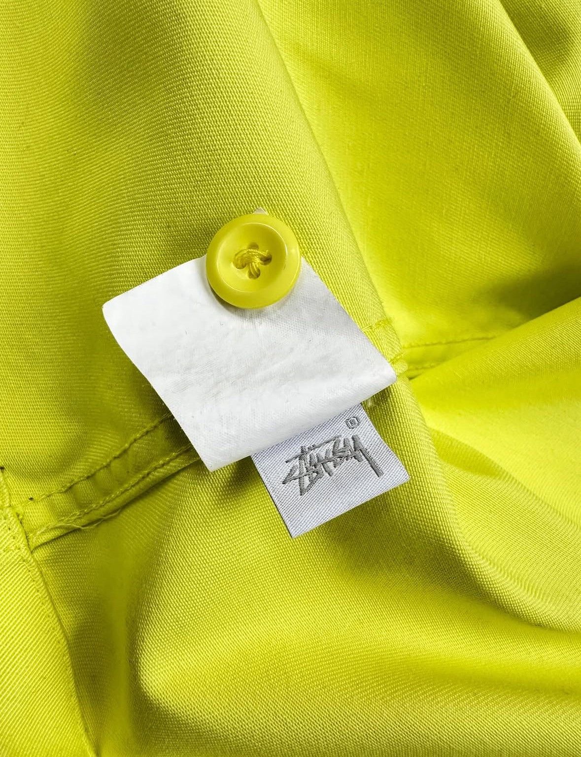 Stussy STUSSY Japan Exclusive Neon Yellow Workwear Zip Jacket Sz M Size US M / EU 48-50 / 2 - 9 Thumbnail