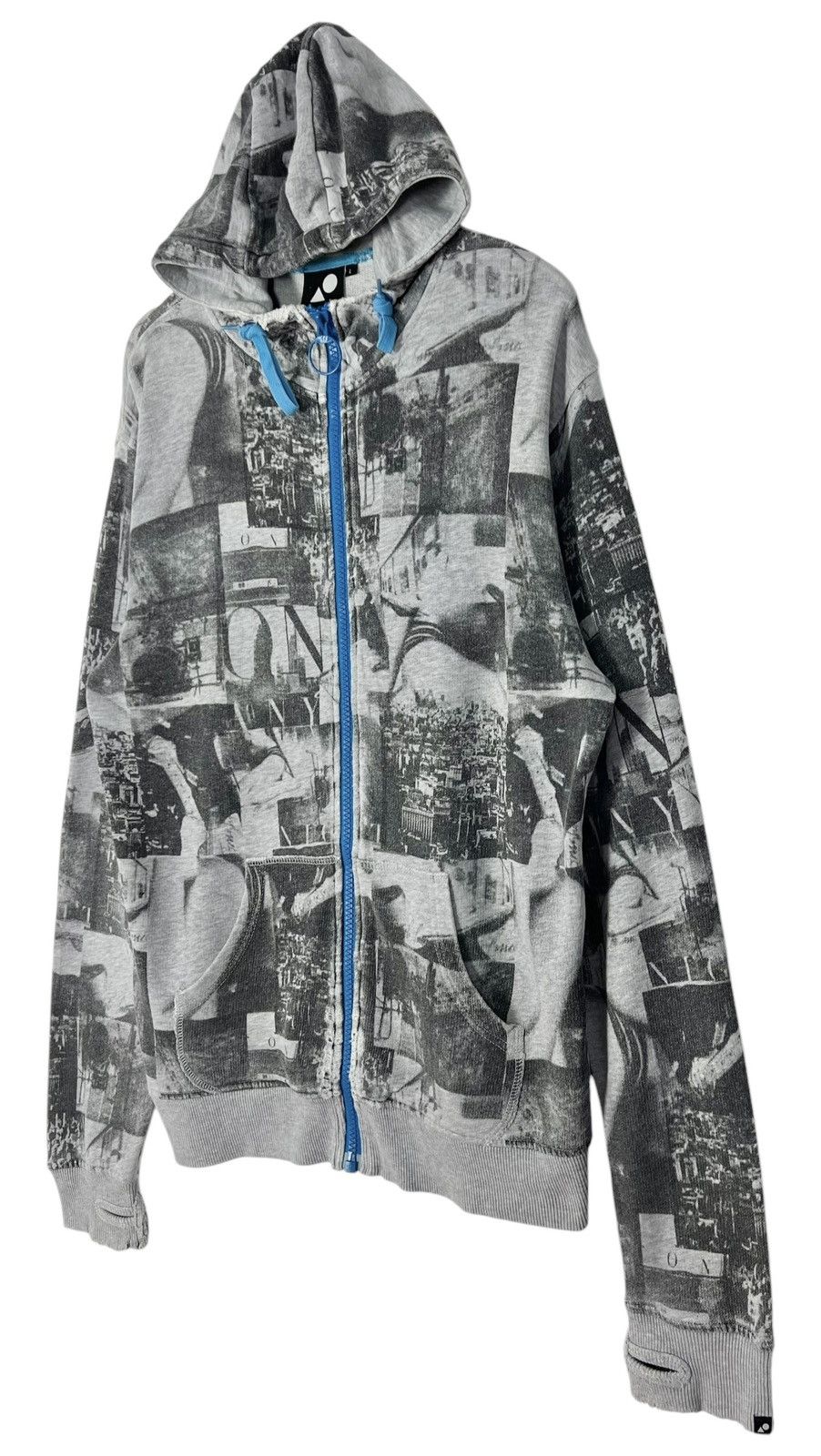 Billabong Distressed Billabong Overprint Zipper Hoodie Size US L / EU 52-54 / 3 - 3 Thumbnail