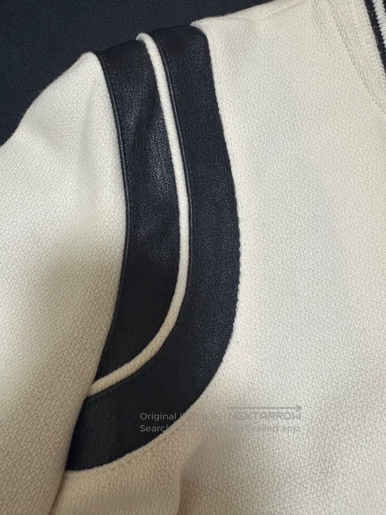 Saint Laurent Paris Saint Laurent Paris White wool blend leather baseball jack Size US S / EU 44-46 / 1 - 3 Thumbnail
