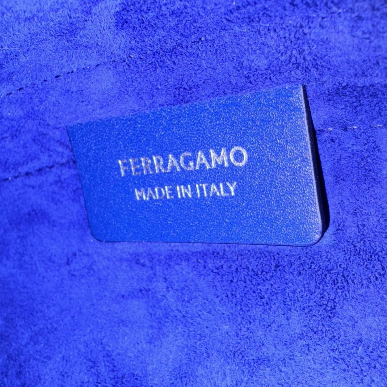 Salvatore Ferragamo Ferragamo Royal Blue Gancini Mini Hobo Two-Way Bag Size ONE SIZE - 12 Thumbnail
