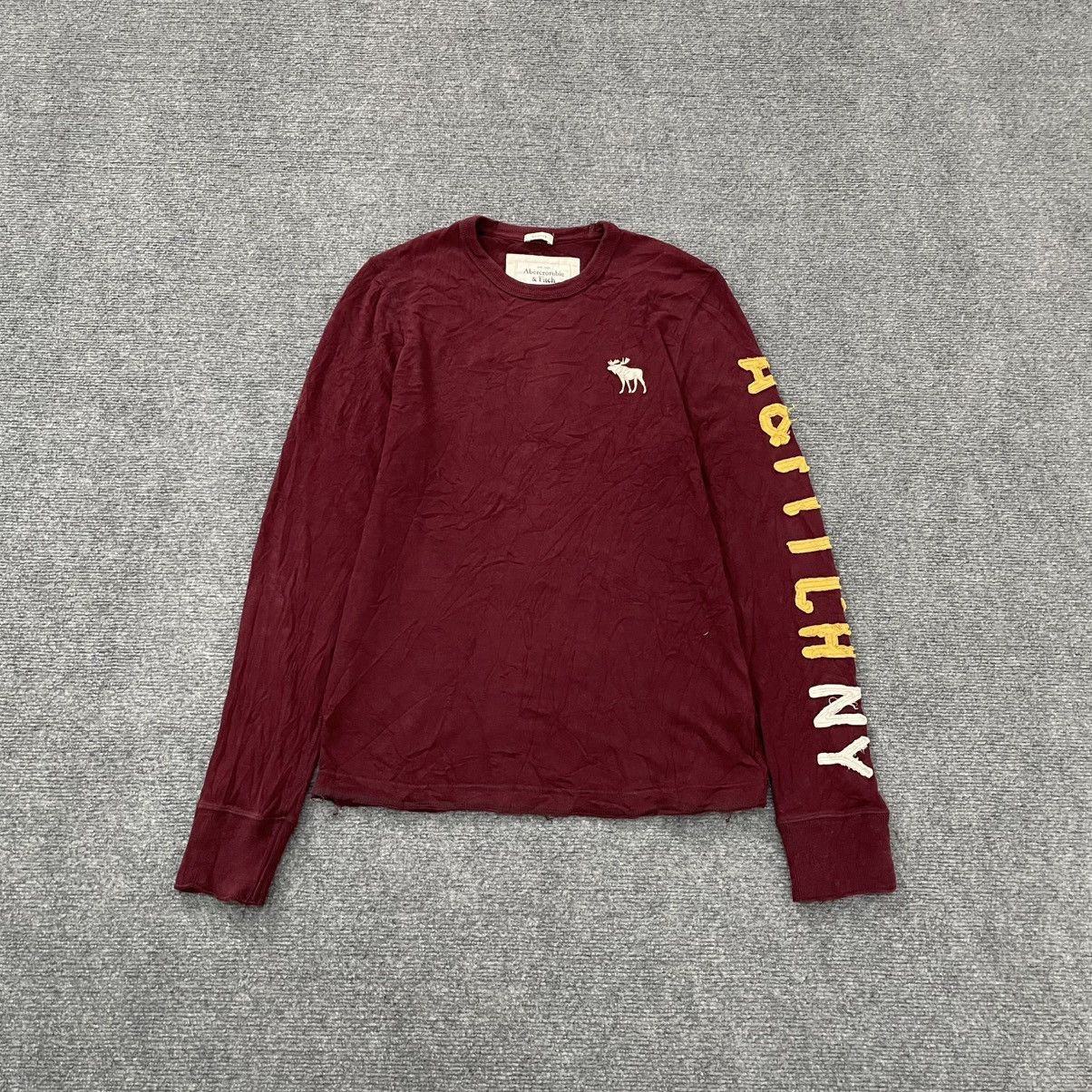 Abercrombie & Fitch Abercrombie Logo Long Sleeve Shirt Size US S / EU 44-46 / 1 - 1 Thumbnail