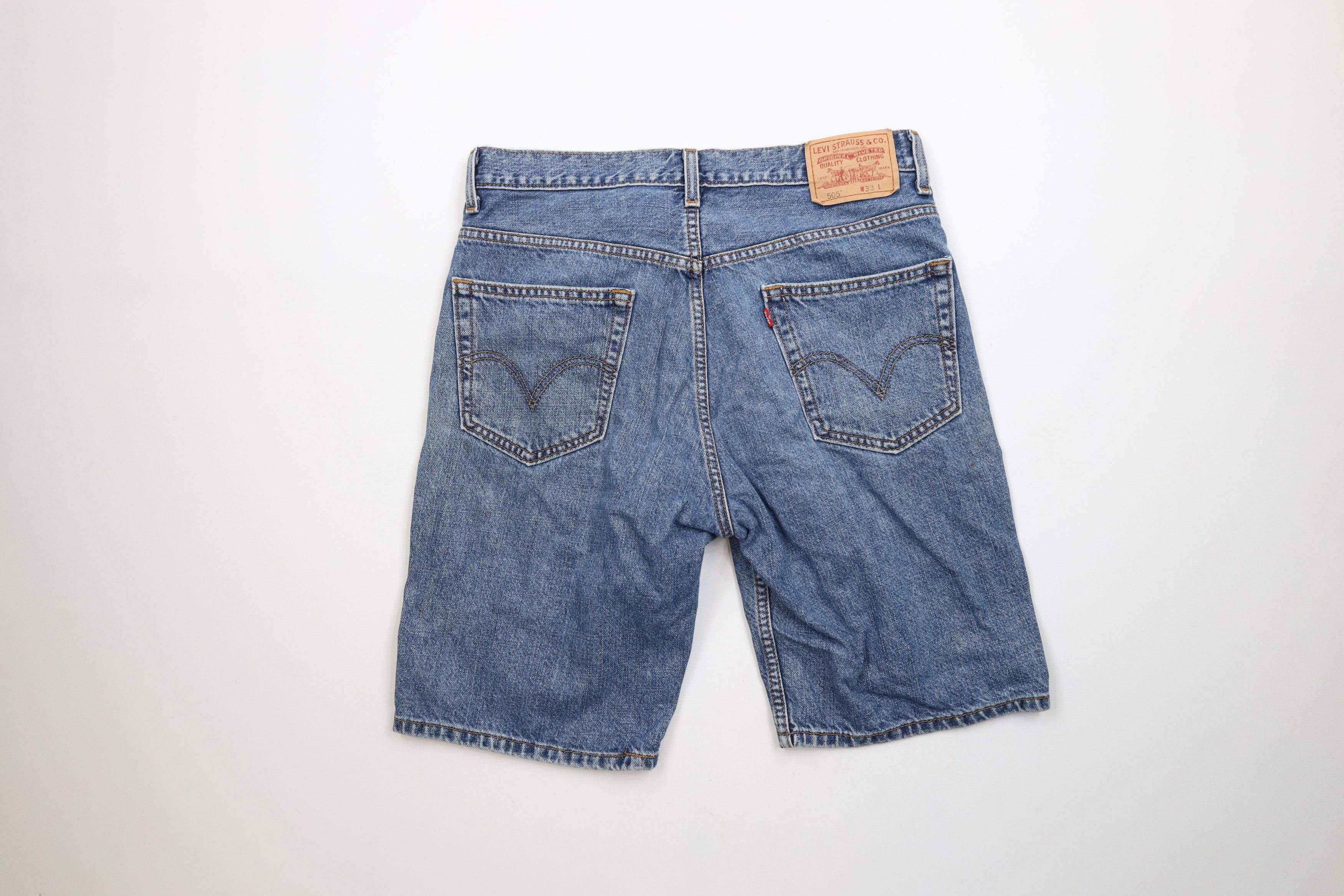 Vintage Y2K Levis 505 Regular Fit Denim Jean Shorts Jorts