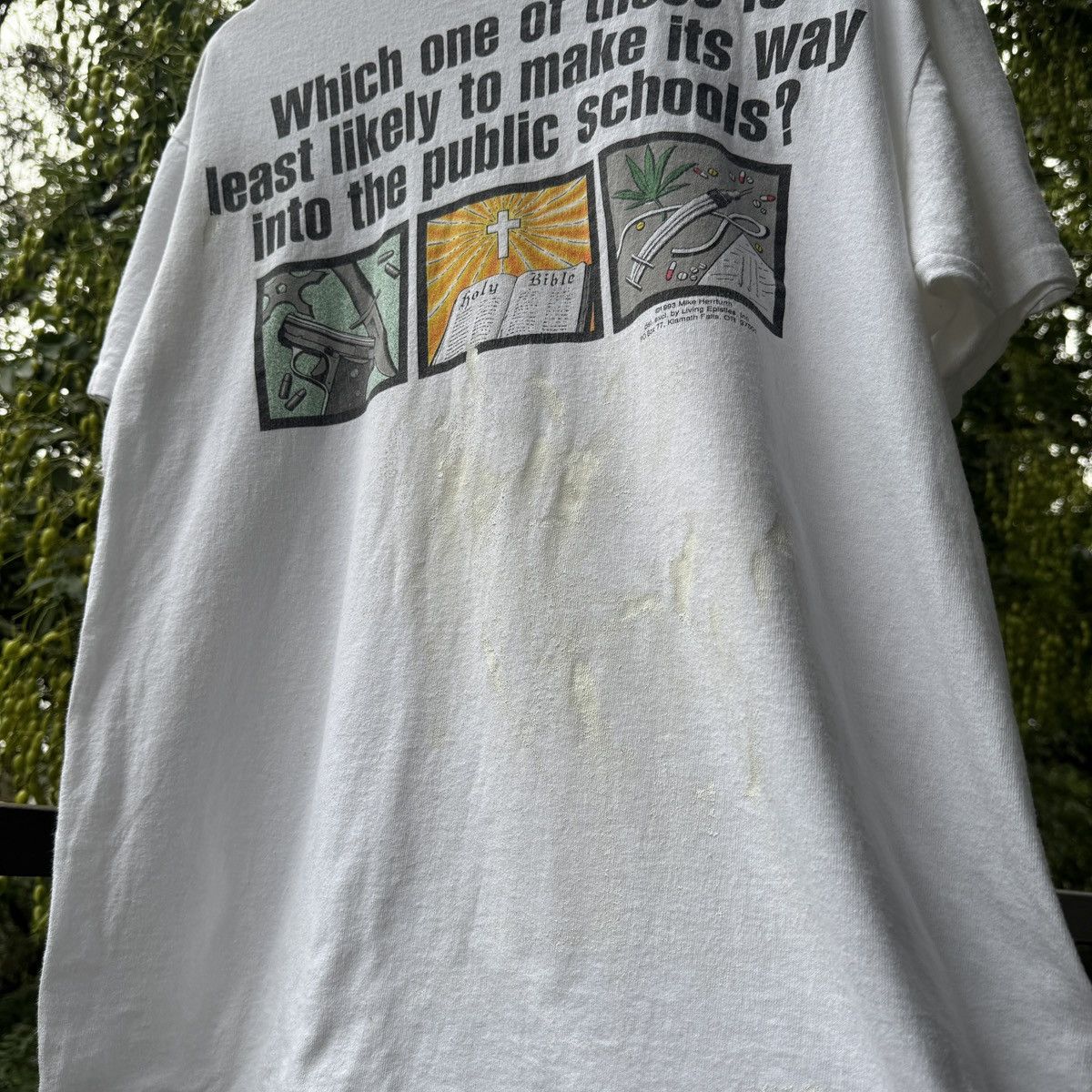 Vintage Gun Drugs God Public Schools Shirt ERD Grunge Thrashed Faded Size US L / EU 52-54 / 3 - 12 Thumbnail