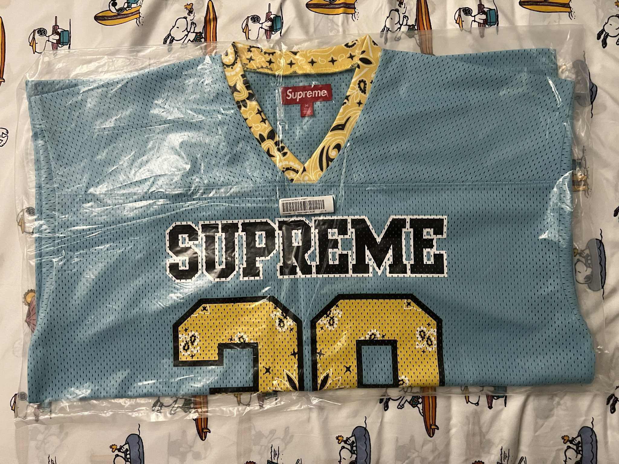 Supreme Supreme Bandana Football Jersey Blue | Grailed