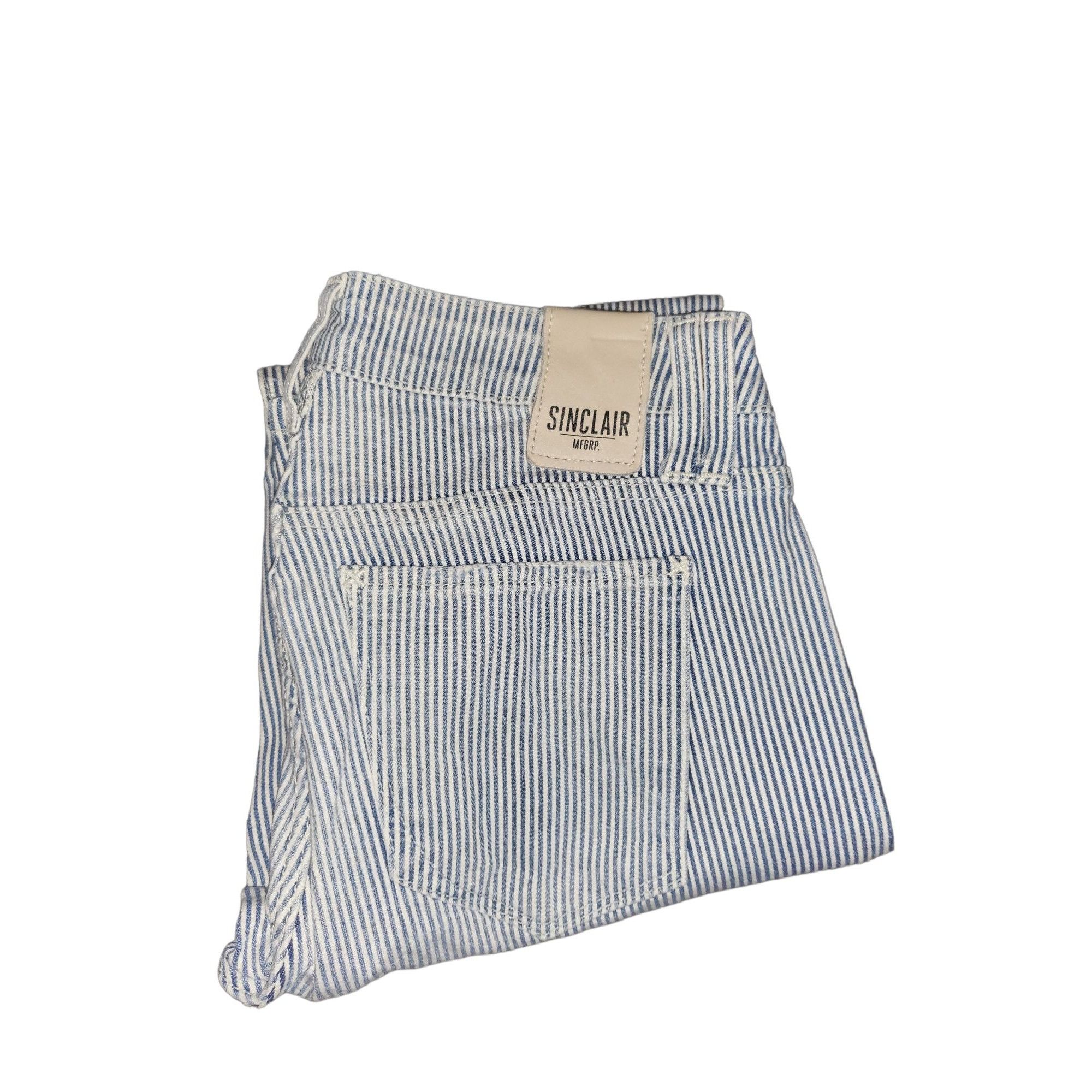 Sinclair Global Sinclair MFGRP Striped Jeans Women Sz 26 Straight Leg Slim E Size 26" / US 2 / IT 38 - 1 Thumbnail