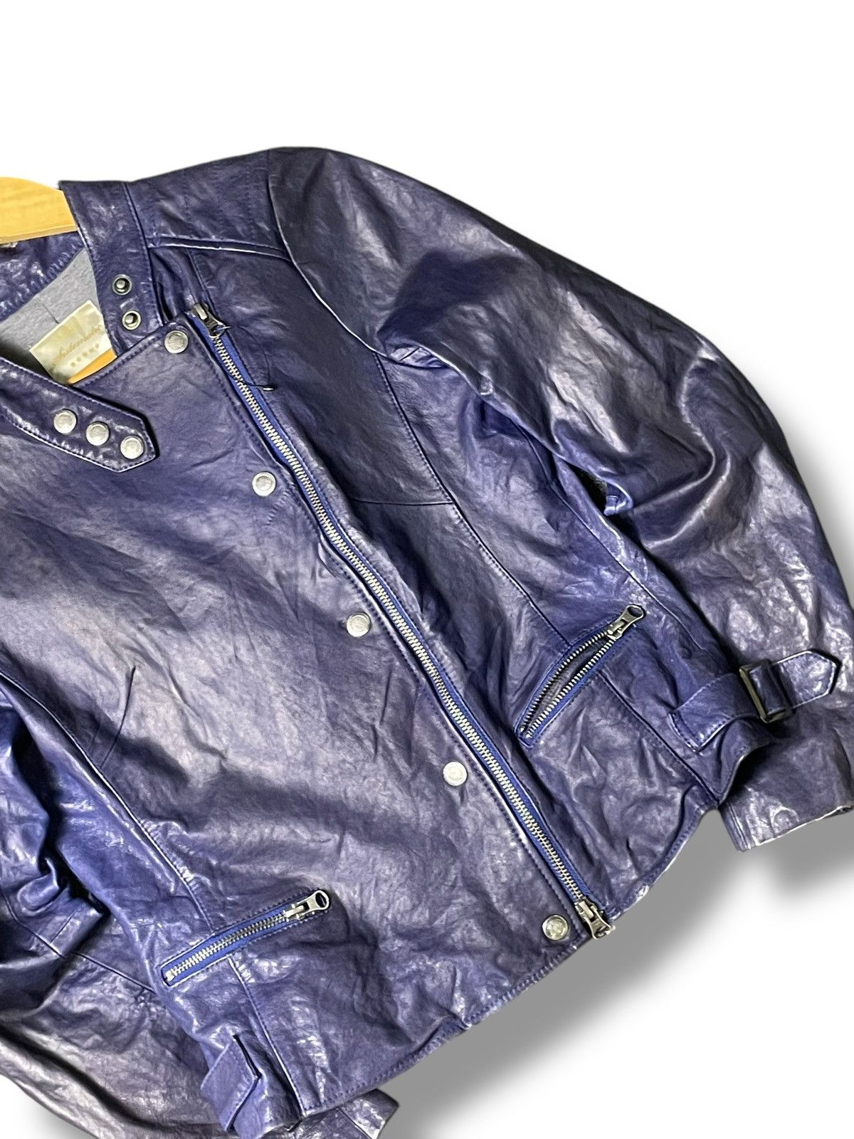Japanese Brand Japanese Brand Cropped Leather Jacket (54) Size US XXS / EU 40 - 8 Thumbnail