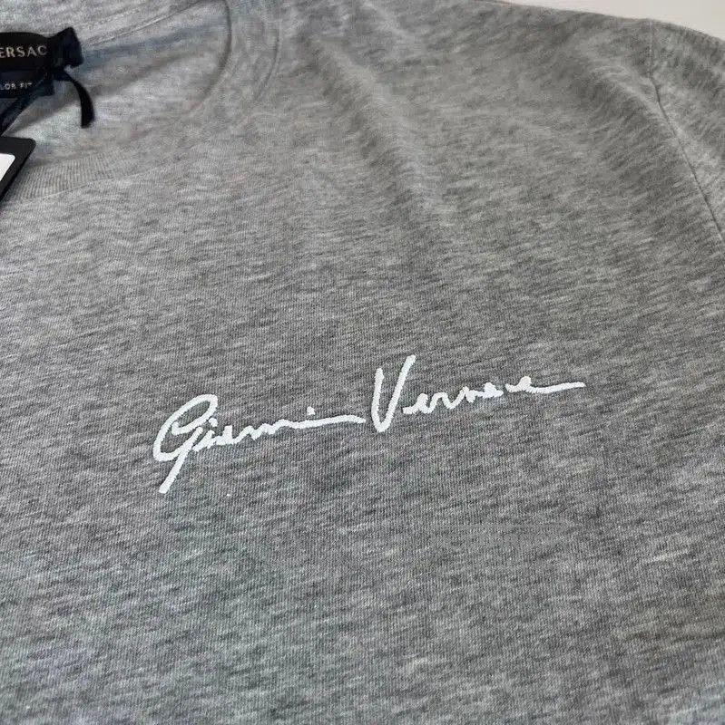 Versace Versace Gray Cotton Short Sleeve T-Shirt . Size US L / EU 52-54 / 3 - 3 Thumbnail